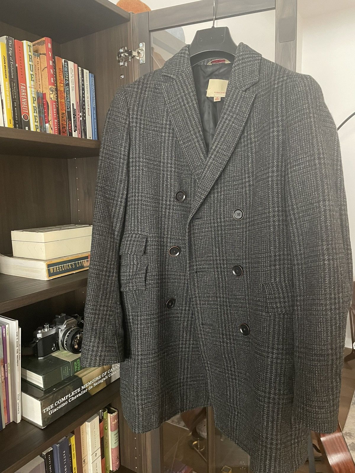 Banana Republic Prince of Wales Check Tweed Car Coat Size US S / EU 44-46 / 1 - 1 Thumbnail