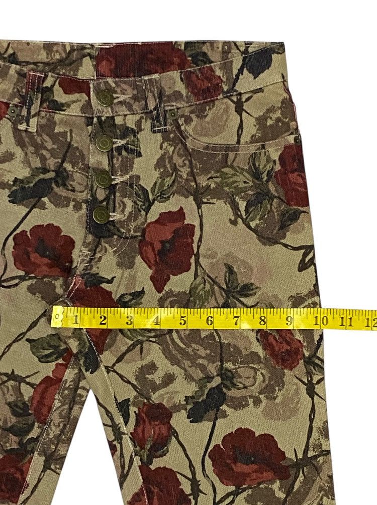 Tornado Mart 💃 Tornado Mart Japan Flare Printed Flower Stretch Jeans Size 28" / US 6 / IT 42 - 17 Thumbnail