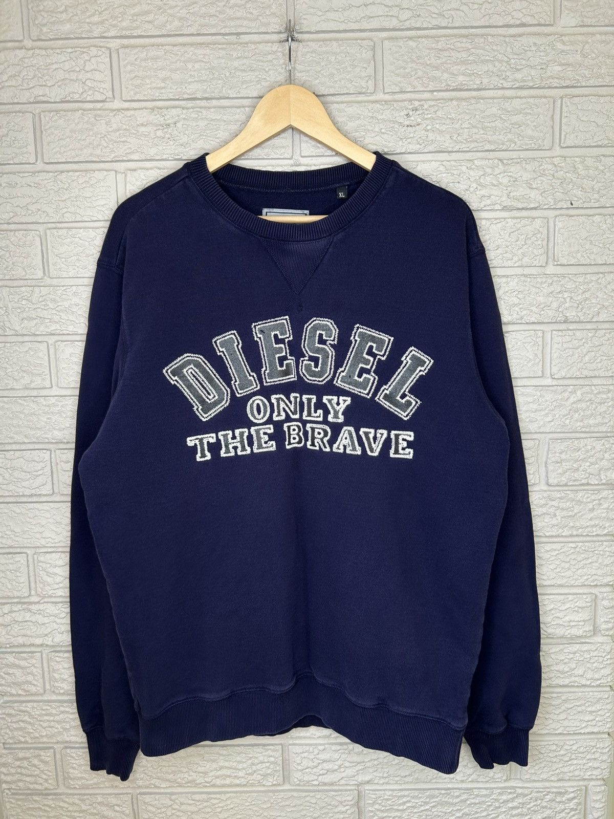 Diesel Diesel Only The Brave Spell Out Crewneck Size US XL / EU 56 / 4 - 1 Thumbnail
