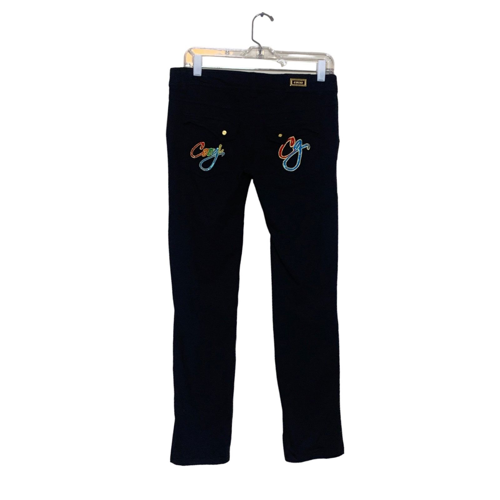 Coogi Coogi black embroidered stretch casual pants size 9/10 Size 32" / US 10 / IT 46 - 13 Thumbnail