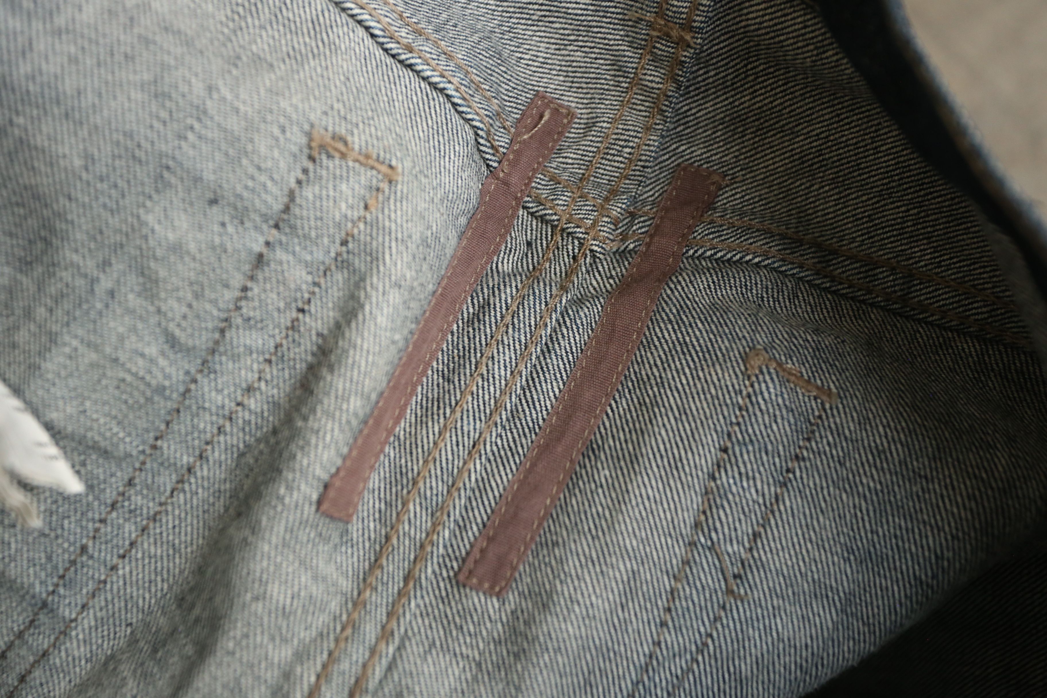 Rick Owens Drkshdw Rick Owens DRKSHDW - Torrence Cut Raw Denim Jean Size US 30 / EU 46 - 8 Thumbnail
