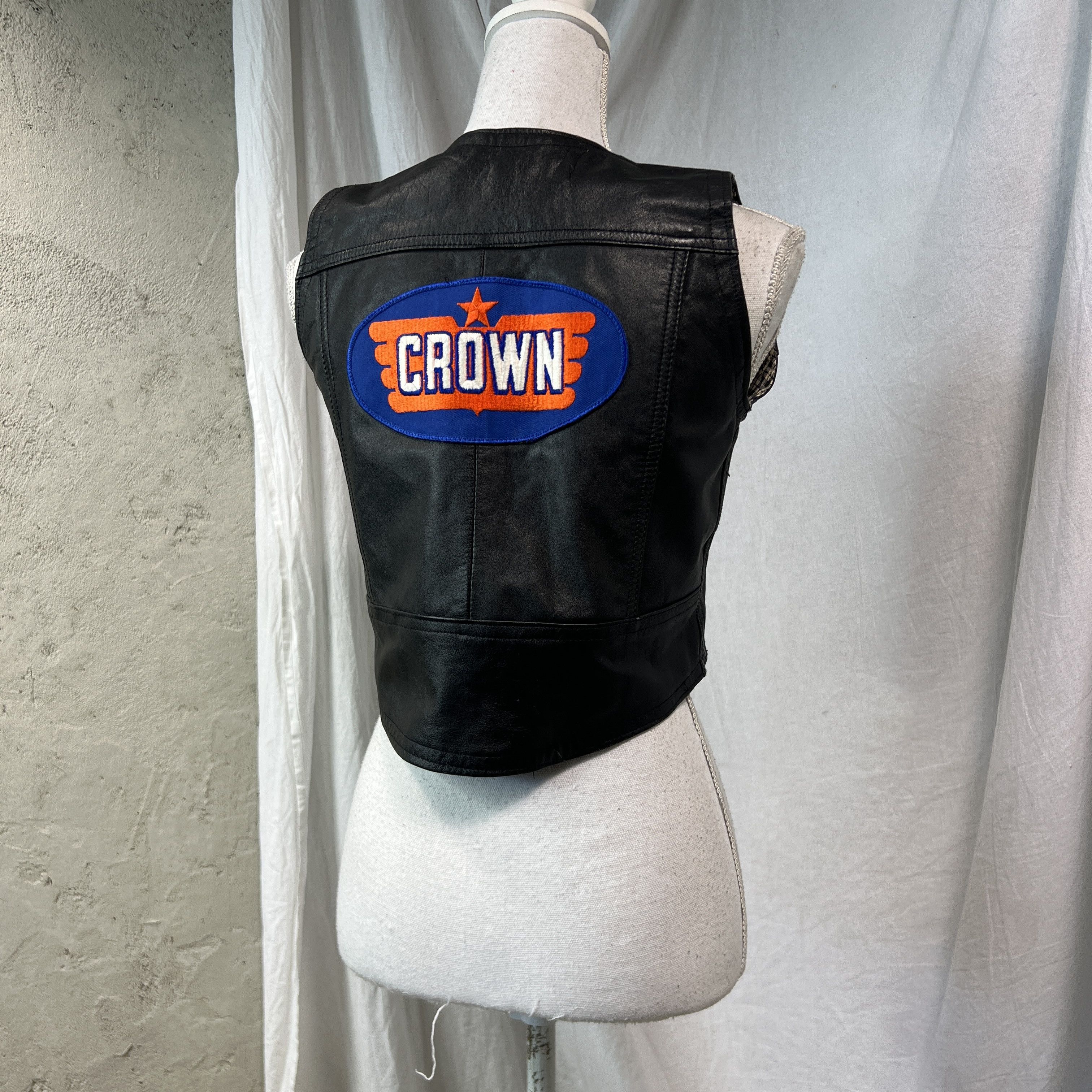 Vintage VintagLeather Moto Biker Gulf Racing Vest Y2K Size S / US 4 / IT 40 - 6 Thumbnail
