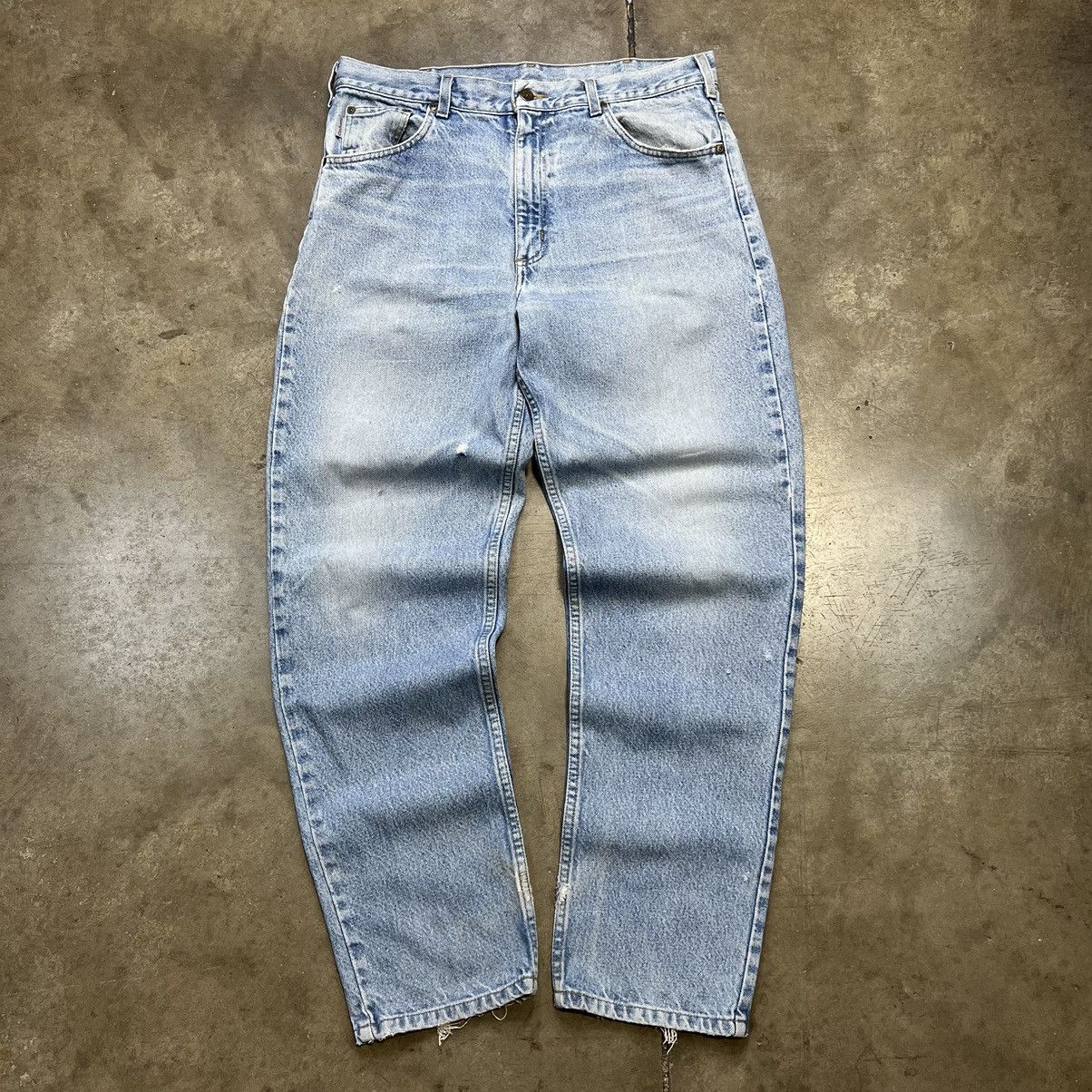 Carhartt × Vintage Vintage Y2K 90s Carhartt Distressed Workwear Carpenter Jeans Size US 36 / EU 52 - 1 Thumbnail