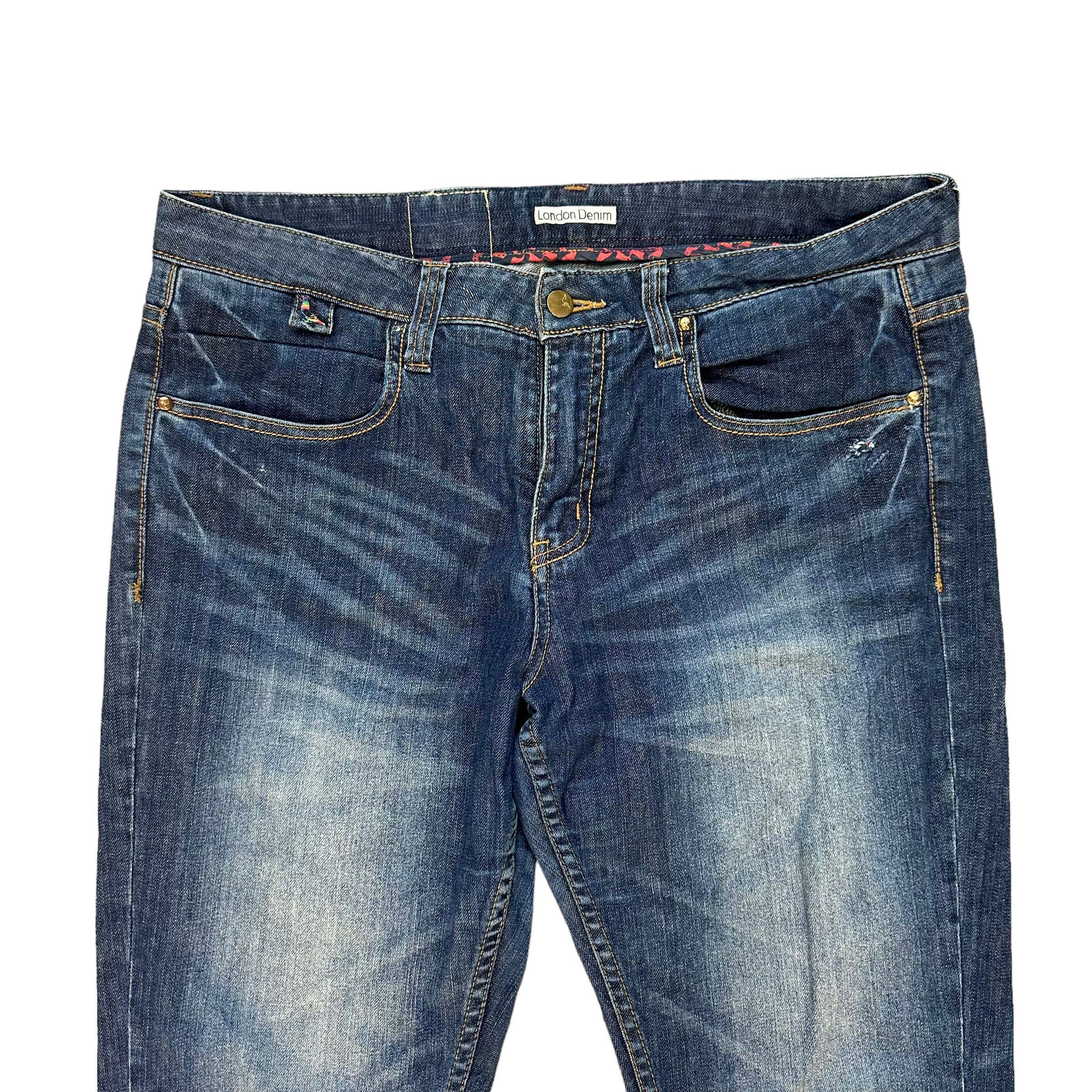 Japanese Brand LONDON DENIM BORN AND BRED JEANS #7626-158 Size 37" - 2 Thumbnail