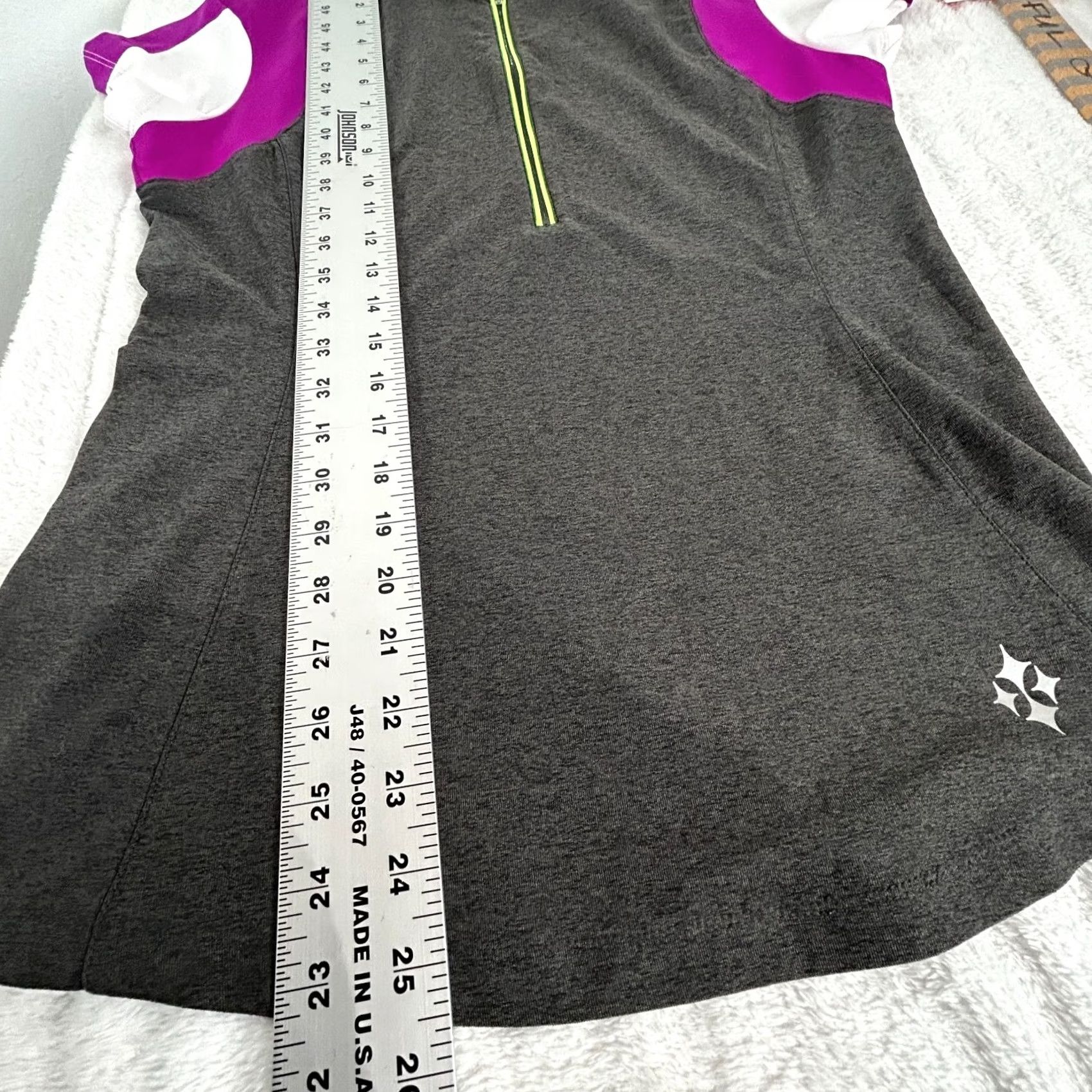 Vintage Jofit Women's Athletic Golf Shirt 1/4 Zip Oracle Top Charcoal Gray Size Medium Size M / US 6-8 / IT 42-44 - 8 Thumbnail