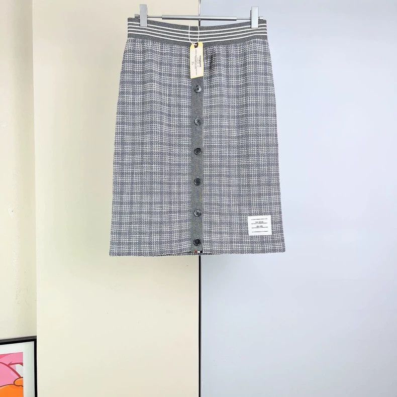 Thom Browne Thom Browne Gray Plaid Skirt - dmc Size US 28 / EU 44 - 1 Thumbnail