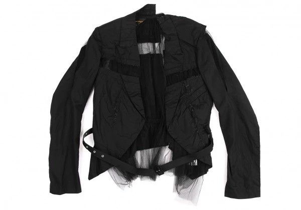 Comme des Garcons Comme des Garcons Black vintage tie gauze blouse Size S / US 4 / IT 40 - 2 Thumbnail