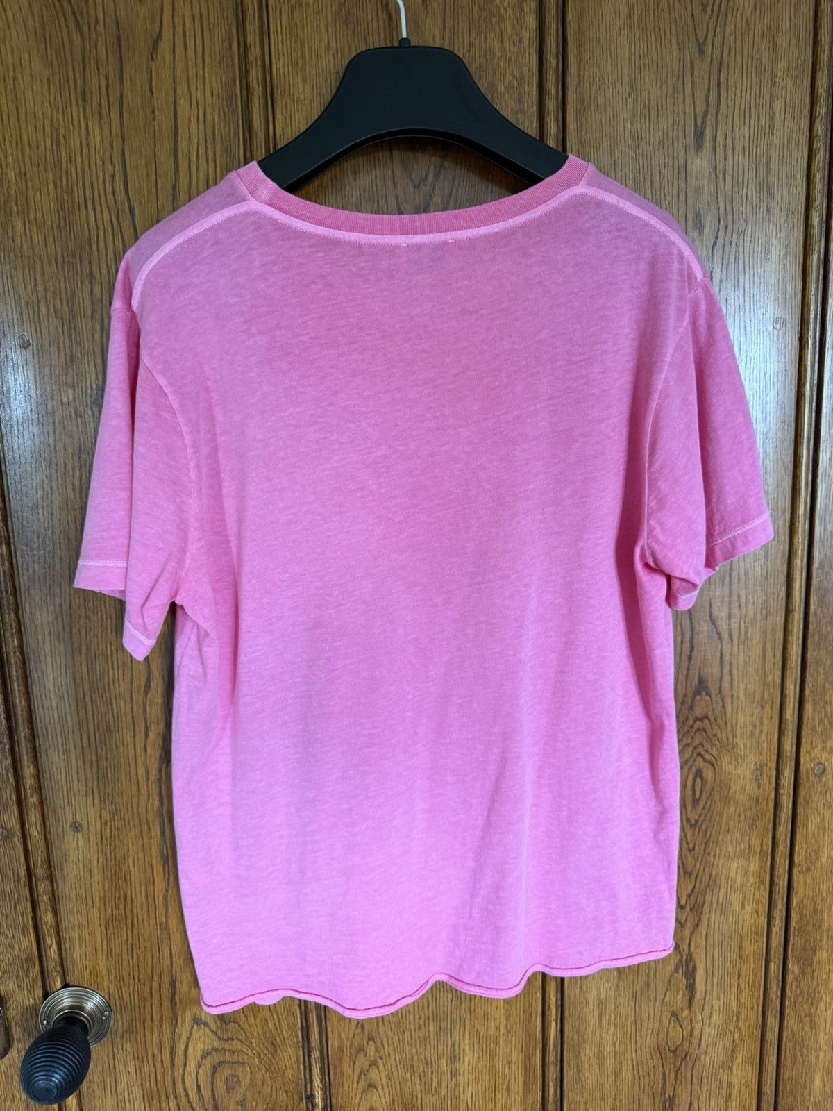 Saint Laurent Paris $550 Saint Laurent Rive Gauche logo t shirt pink M grail Size US M / EU 48-50 / 2 - 13 Thumbnail
