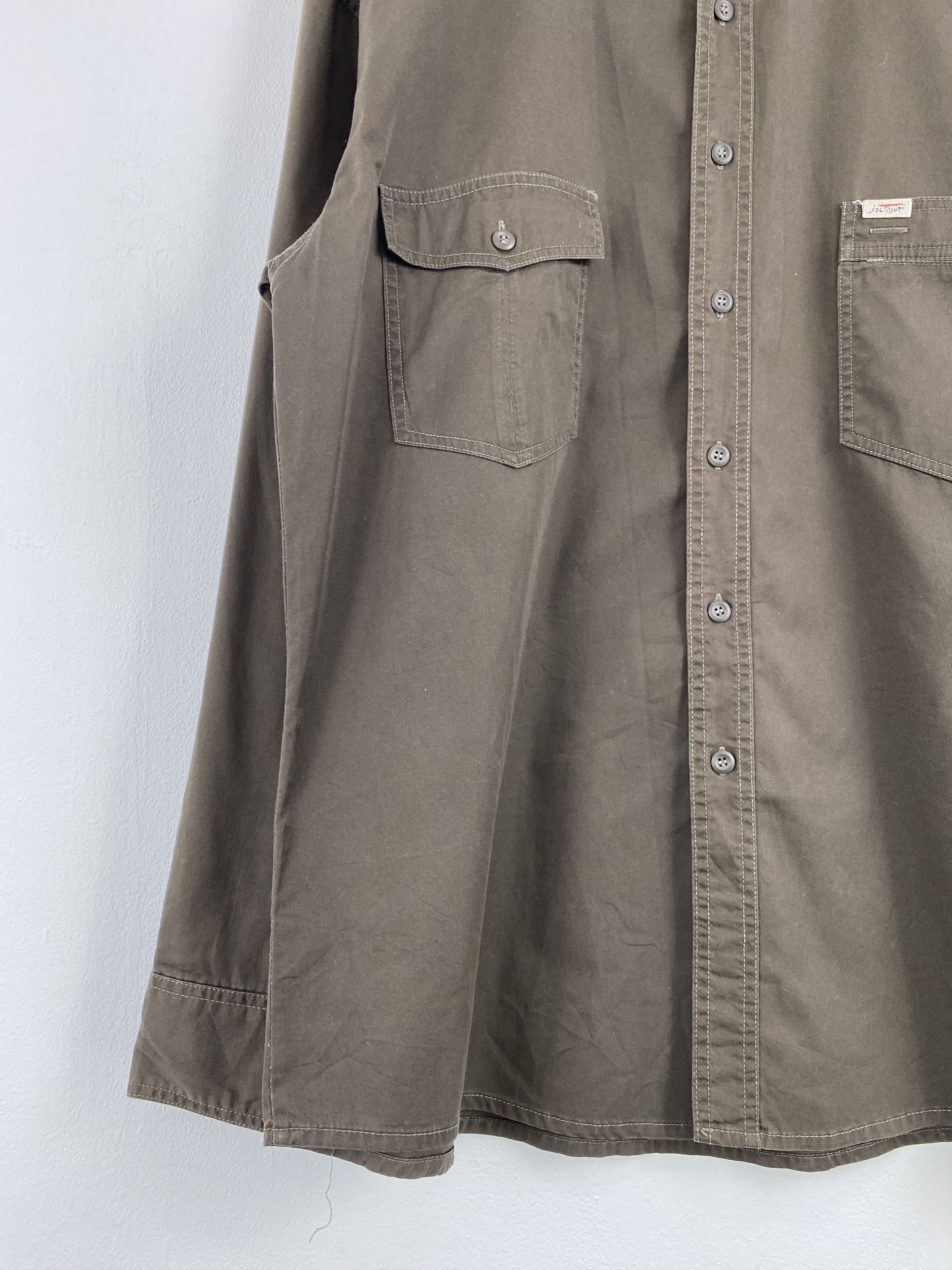 Flannel Vintage Jac Tissot Button Ups Brown Jacket JA0110 Size US XXL / EU 58 / 5 - 8 Thumbnail