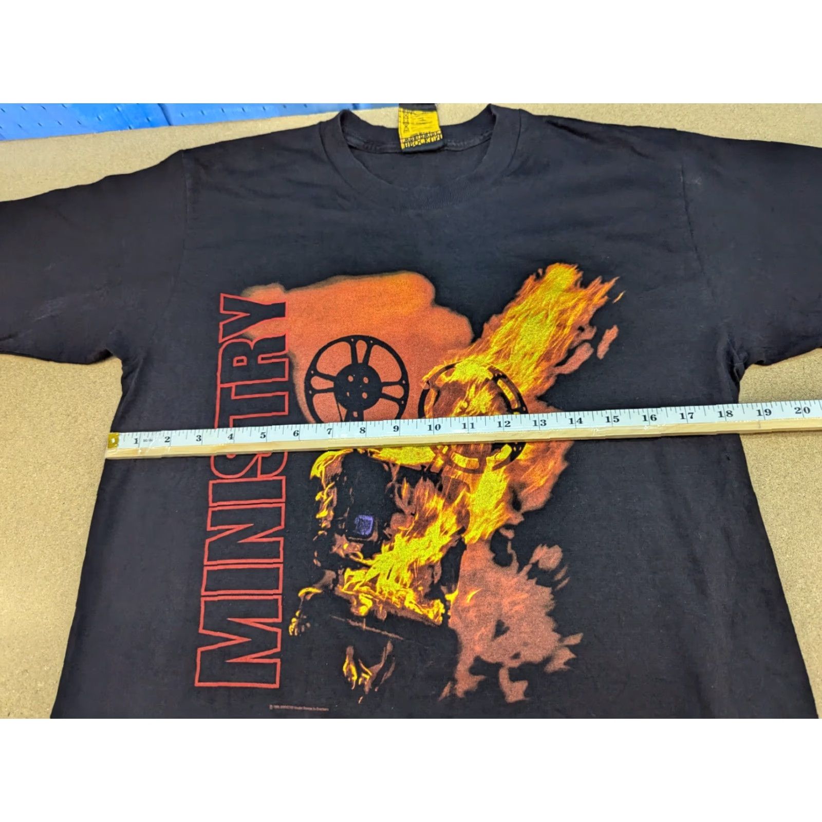 Vintage VINTAGE Ministry 1996 Sphinctour Black T-Shirt Brockum 90s Small Unisex Adults Mens Womens Shirt" Size US S / EU 44-46 / 1 - 5 Thumbnail