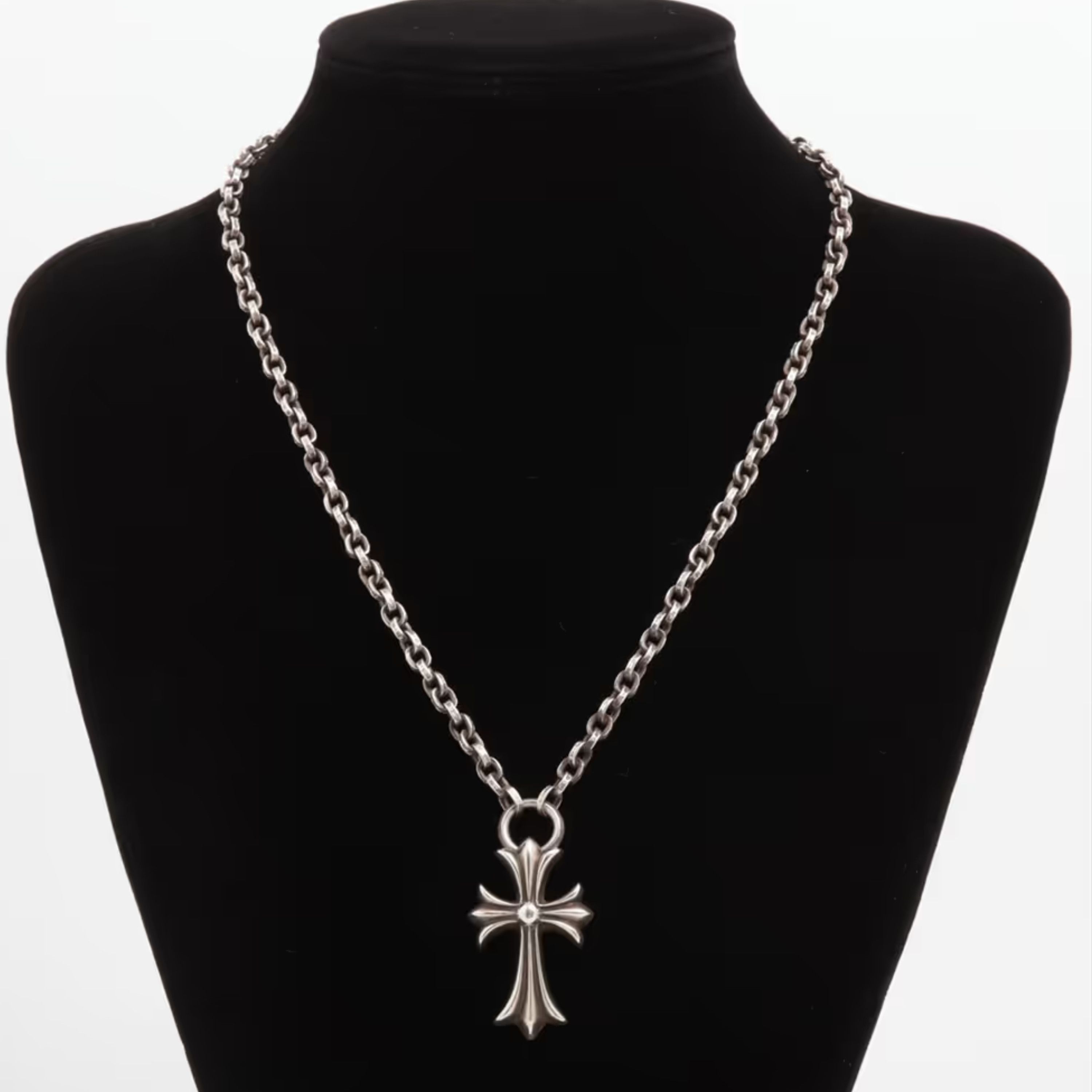 Chrome Hearts CHROME HEARTS Small CH Cross Necklace Size ONE SIZE - 1 Thumbnail