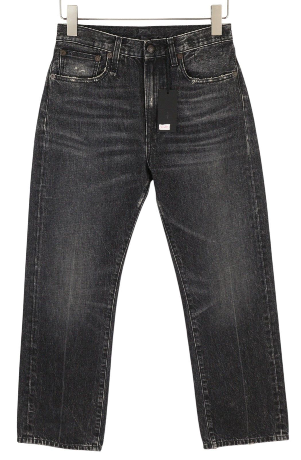 R13 COURTNEY SLIM 27 Everit Black Faded High Waist 85822 Size 27" / US 4 / IT 40 - 2 Thumbnail