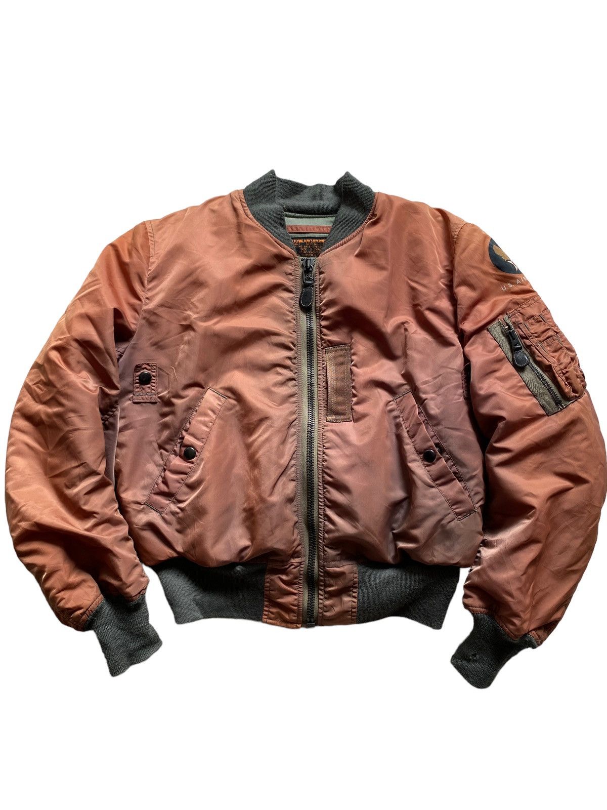 image of The Real Mccoys Binding Offer Bomber Ma1 The Real Mccoy Item in Orange, Men's (Size XS)