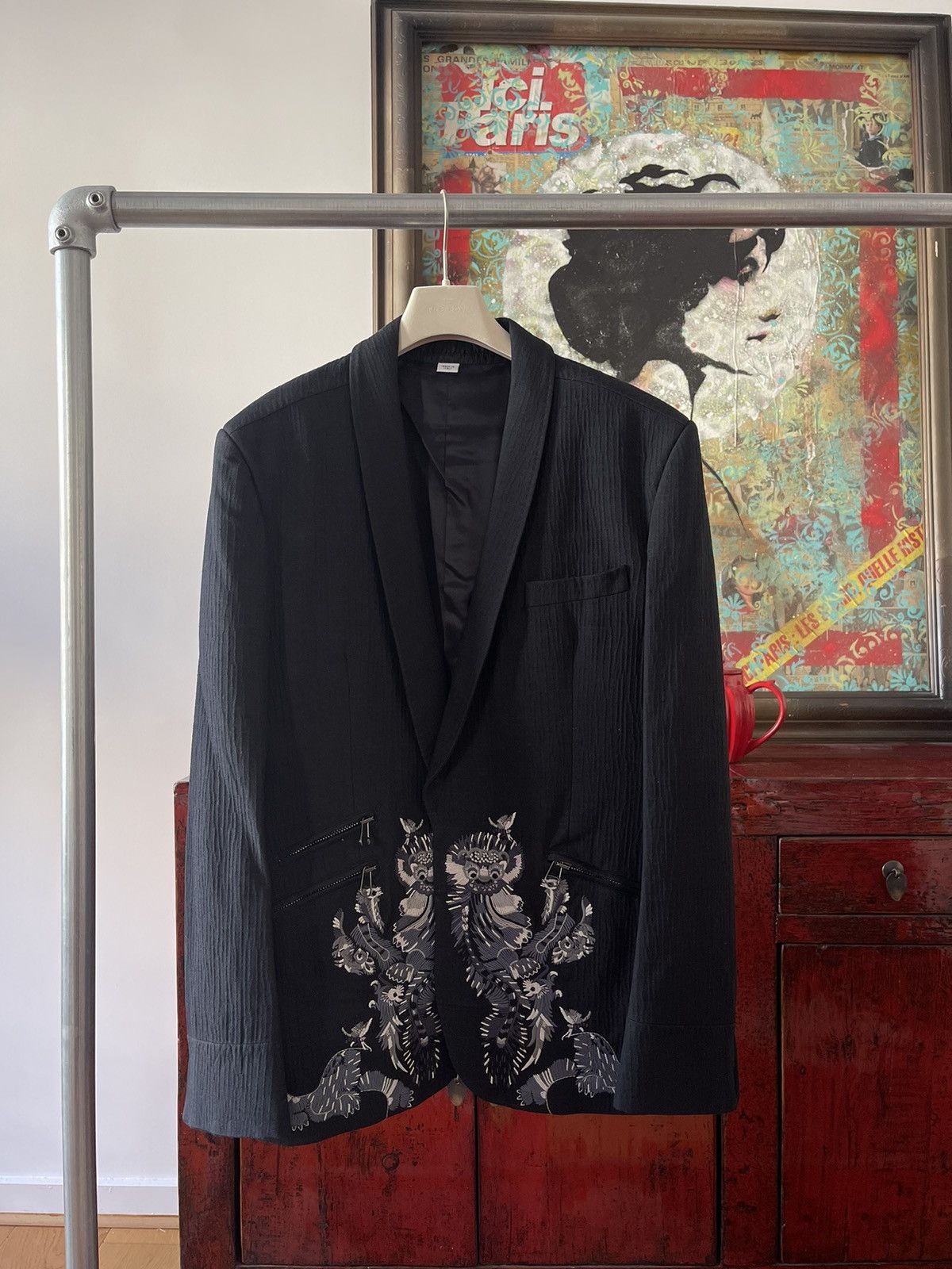 John Galliano John Galliano Embroidered Blazer Size 54R - 1 Thumbnail