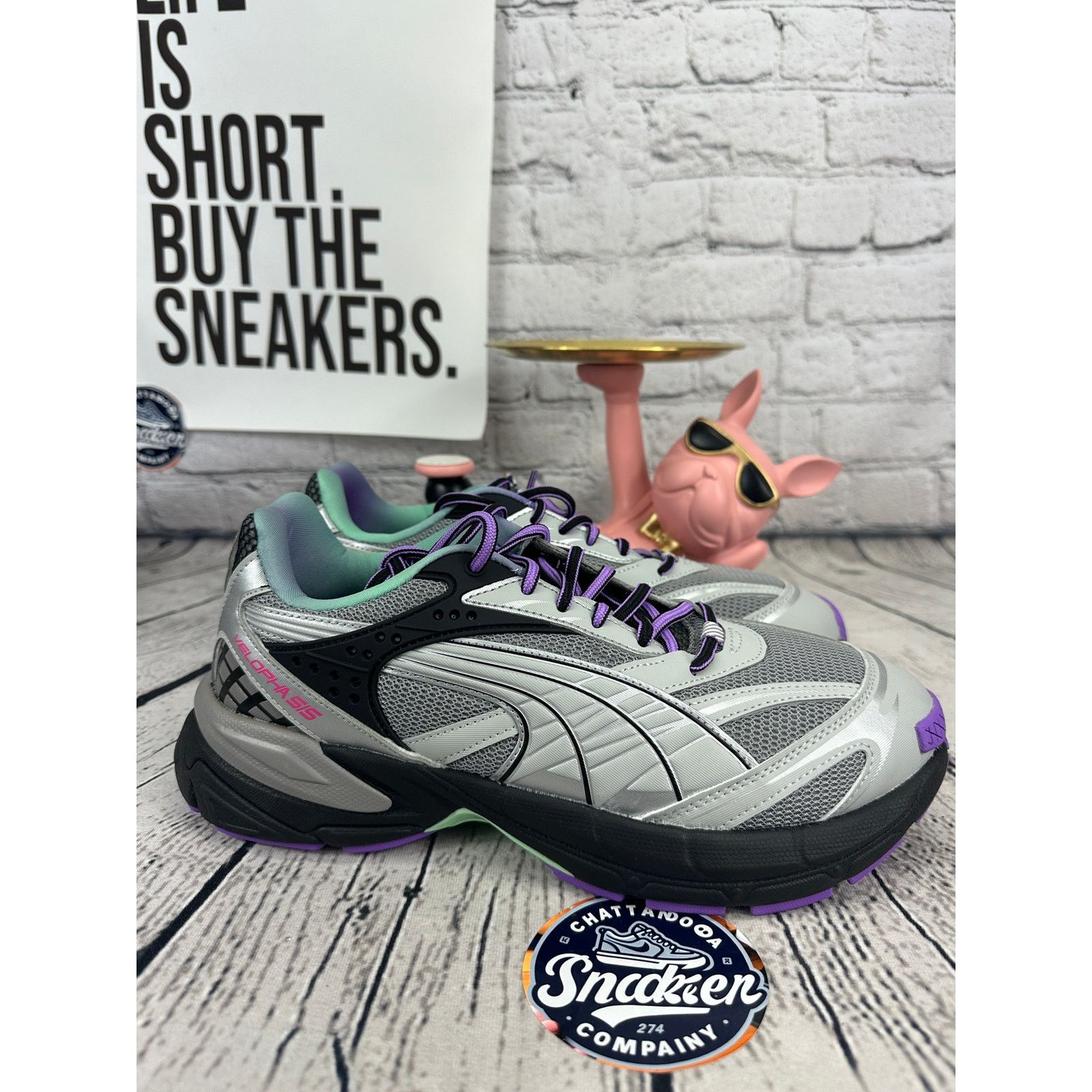 Reebok Reebok Velophasis Sprint2K Running Shoes Men 9.5 Stormy Gray Size US 9.5 / EU 42-43 - 5 Thumbnail