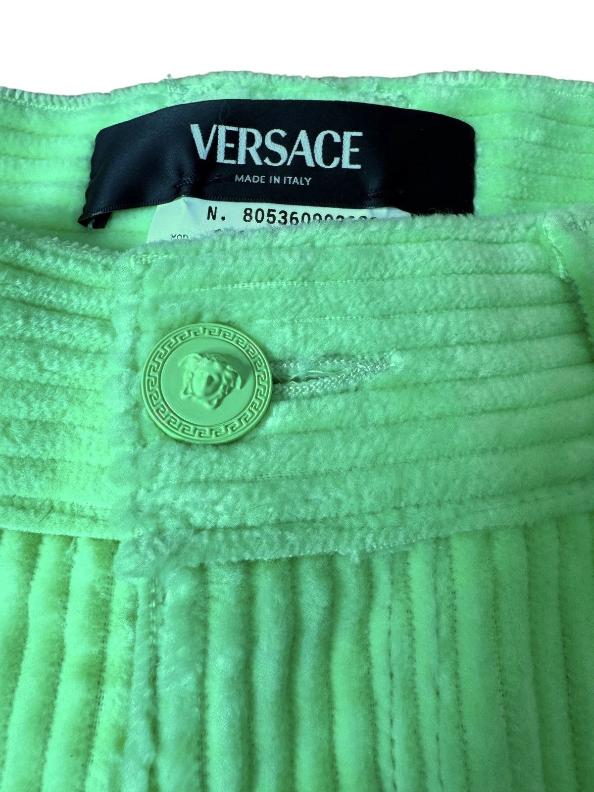 Versace Versace Green Corduroy Jacket & Pants Set Size 38R - 13 Thumbnail