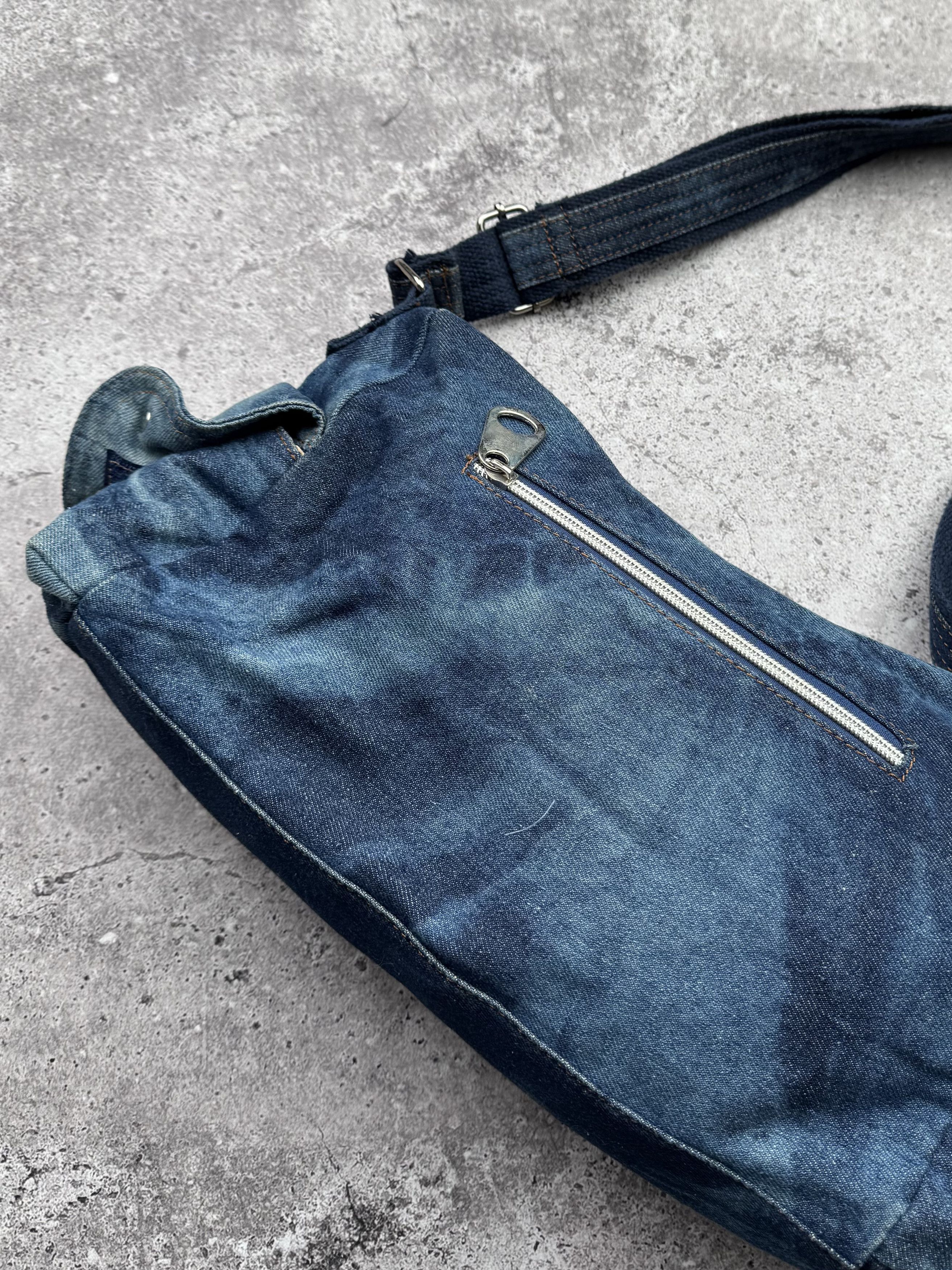 Vintage Vintage Faded Denim Handle Bag C278(V553) Size ONE SIZE - 5 Thumbnail