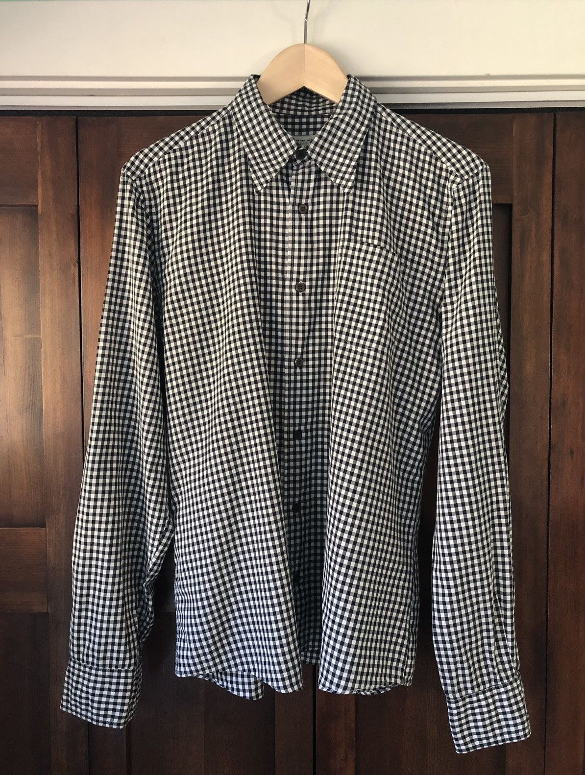 Dries Van Noten Dries Van Noten Gingham Dress Shirt size 50 Size US M / EU 48-50 / 2 - 1 Thumbnail
