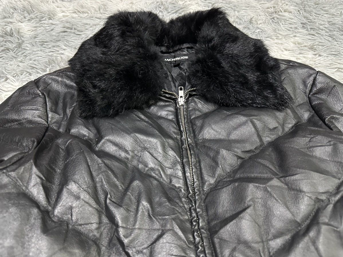 JACKROSE 🔥Y2K Archive Jackrose Fur Collar Pigskin Leather Down Jacket Size US L / EU 52-54 / 3 - 4 Thumbnail