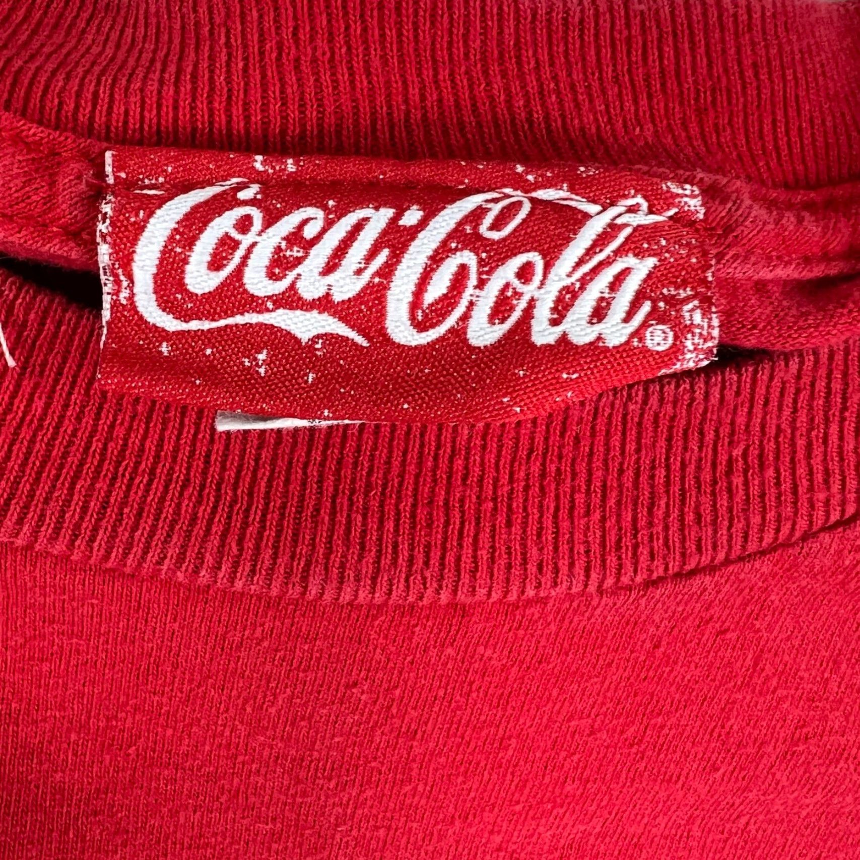 Vintage VINTAGE Coca-Cola T Shirt Adult Size XL Red Graphic Tee Short Sleeve Cotton Size US XL / EU 56 / 4 - 4 Thumbnail