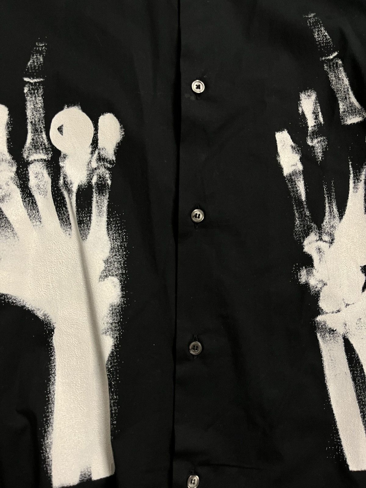 Msftsrep Msftsrep Black Middle Finger Print Shirt Size L Size US L / EU 52-54 / 3 - 3 Thumbnail
