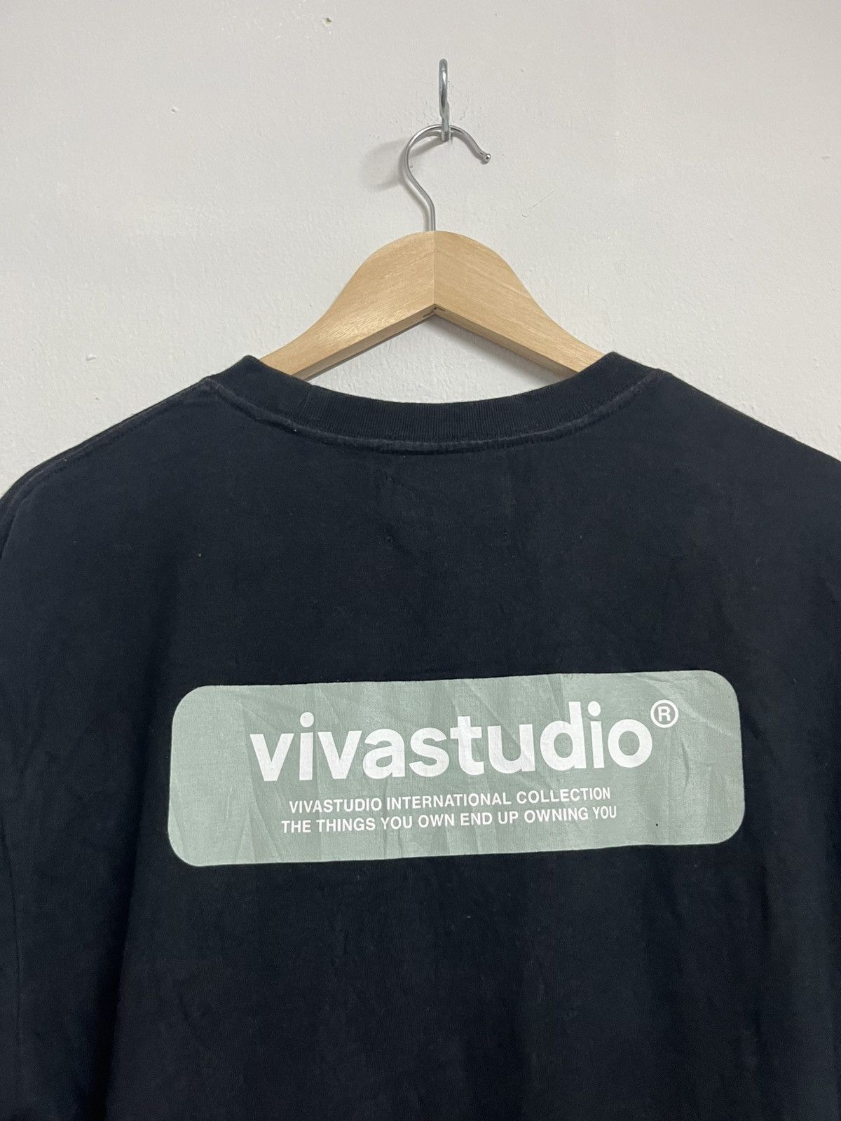 Japanese Brand 💥Grailed Sale💥Vivastudio International Oval Logo T Shirts Size US M / EU 48-50 / 2 - 3 Thumbnail