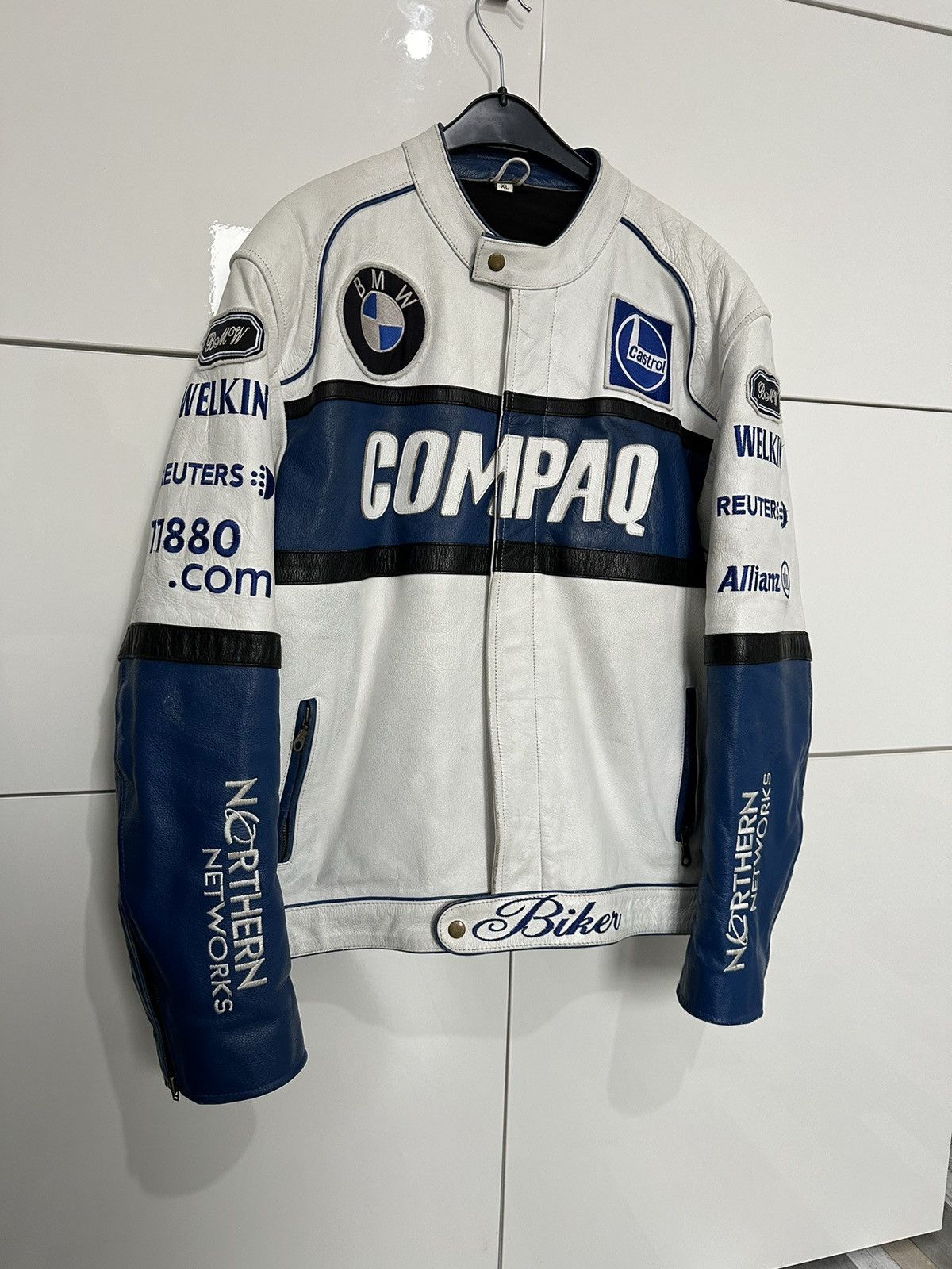 Bmw × Leather Jacket × Racing Vintage BMW Racing Leather Jacket 90s ...