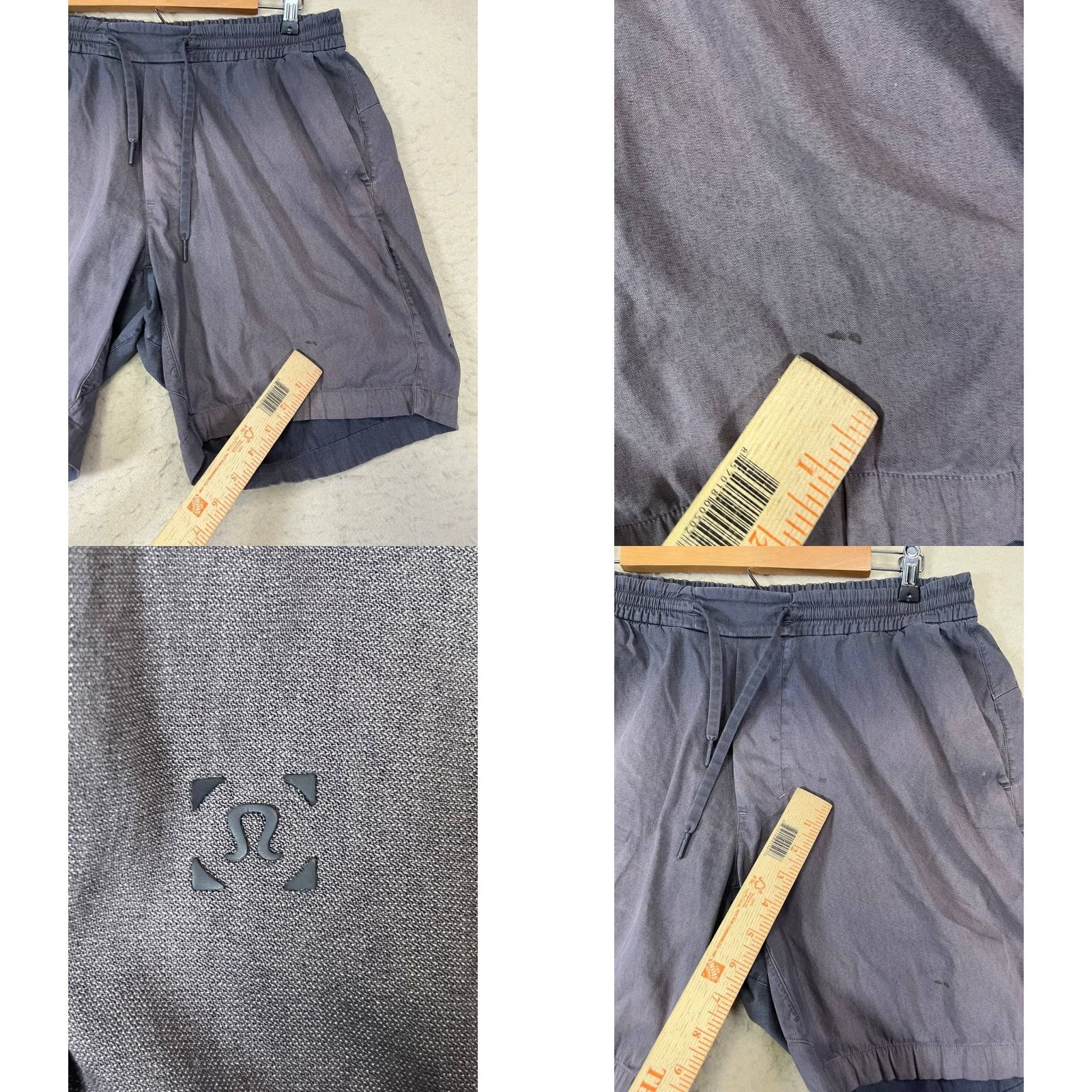 Lululemon Lululemon Linerless Shorts Gray Men’s Medium Athletic Drawstring Inseam 7 in Cross Training Gym Running Lightweight Size US 31 - 8 Thumbnail