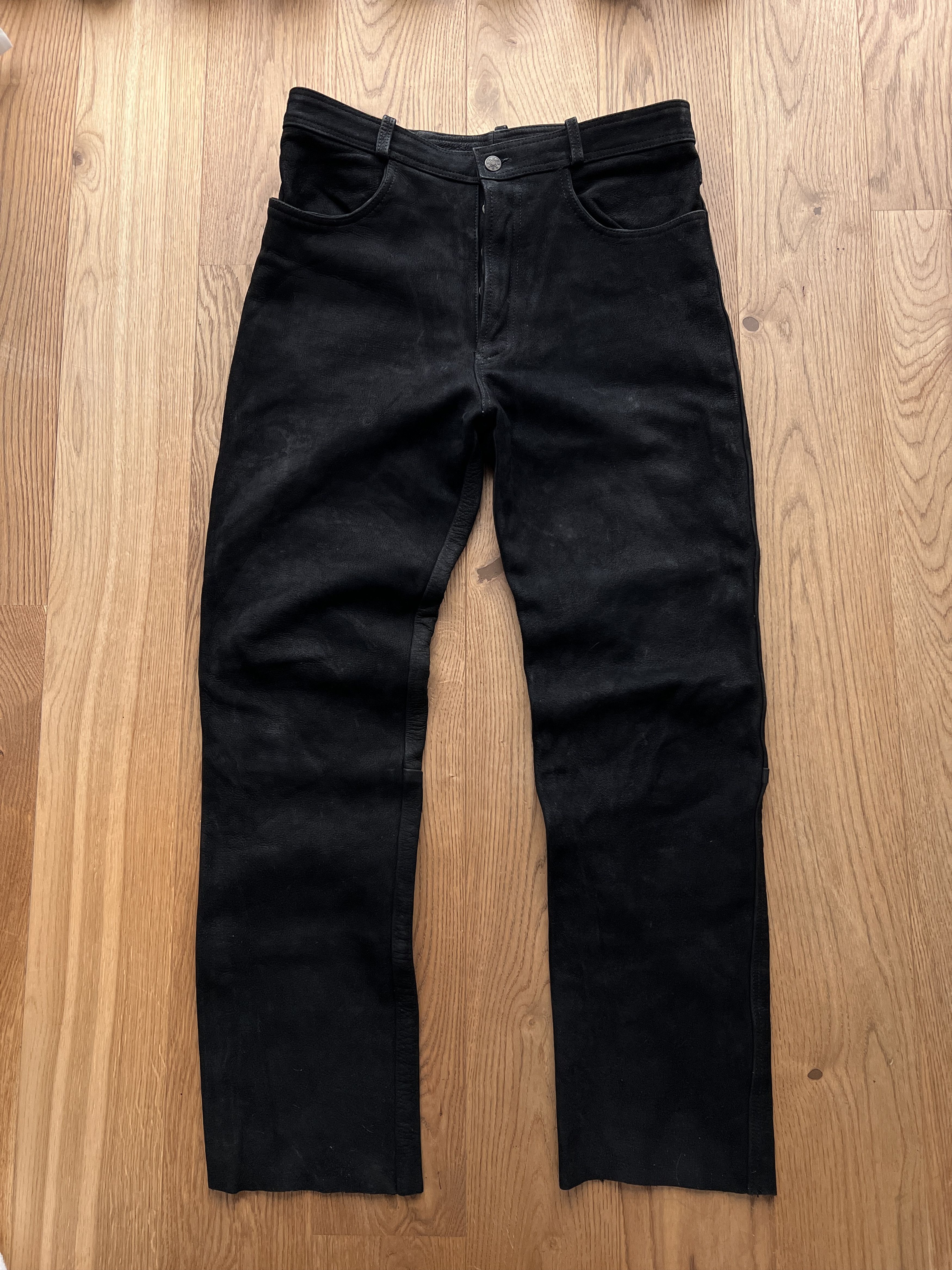 If Six Was Nine Vintage 00s soft real leather pants avant garde opium style Size US 32 / EU 48 - 5 Thumbnail