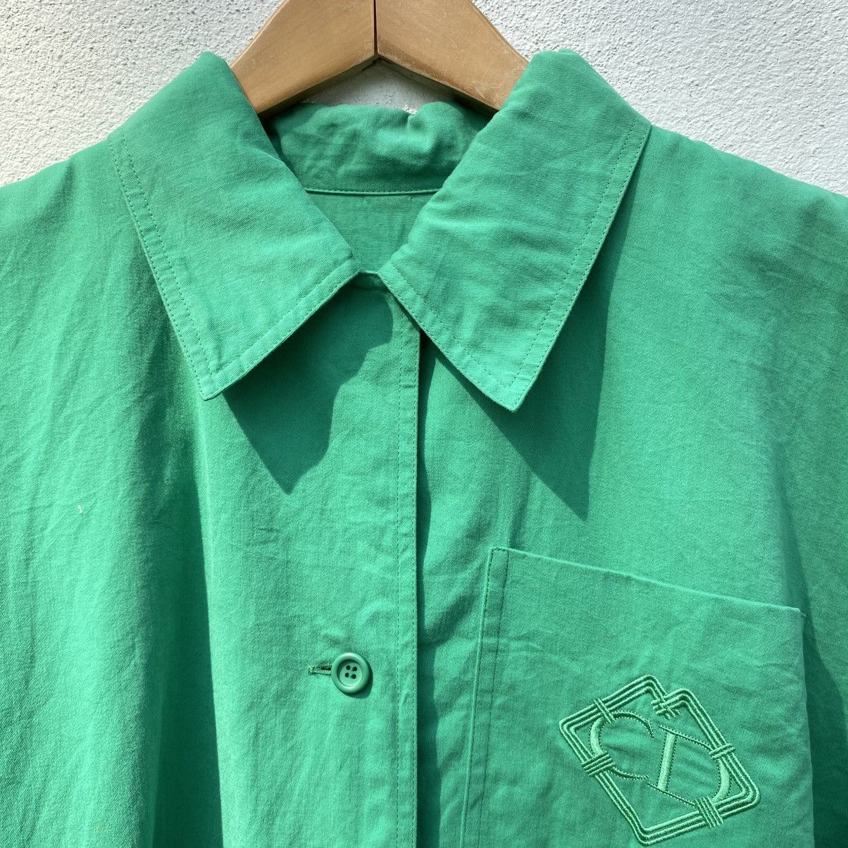 Dior Christian Dior Green Pocket Shirt Size M / US 6-8 / IT 42-44 - 11 Thumbnail
