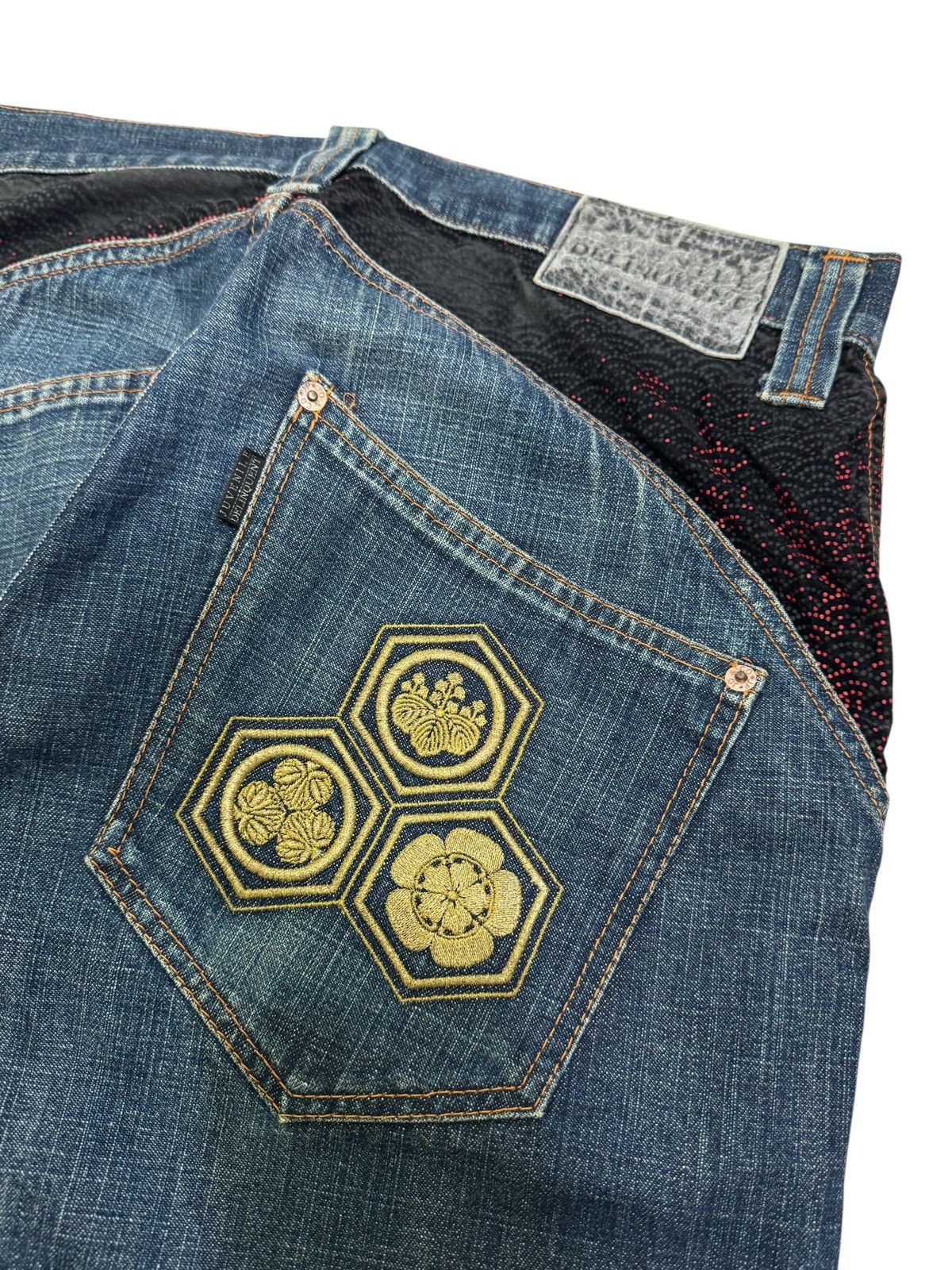 Japanese Brand Juvenile Delinquent Eastern Iconography Embroidery Distress Size US 32 / EU 48 - 13 Thumbnail