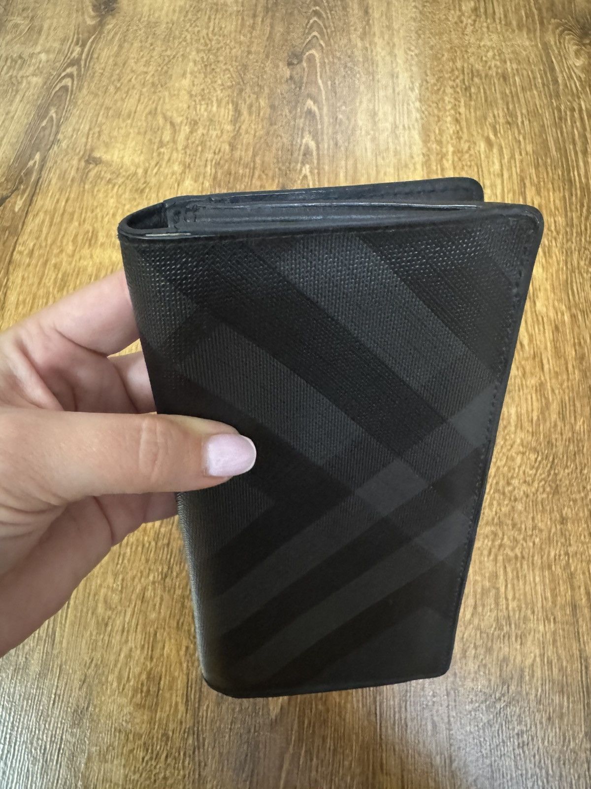 Burberry BURBERRY BIFOLD LEATHER BLACK-GRAY LARGE WALLET FULL SET Size ONE SIZE - 10 Thumbnail