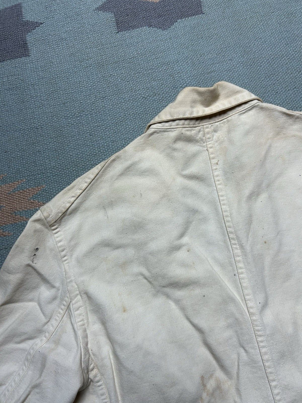 Vintage Vtg 20s 30s canvas chore jacket Kuttnauer Detroit paint 42 Size US L / EU 52-54 / 3 - 14 Thumbnail