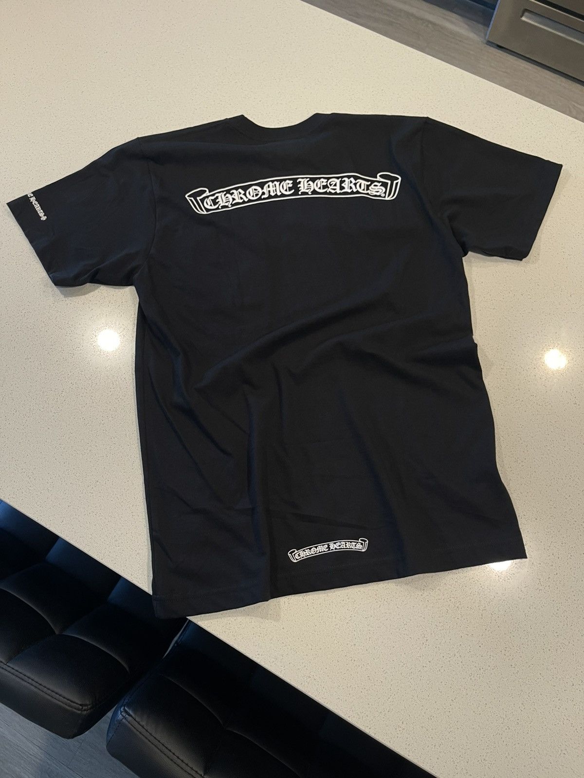 Chrome Hearts Chrome Hearts Scroll Logo Pocket Tee Size US M / EU 48-50 / 2 - 5 Thumbnail