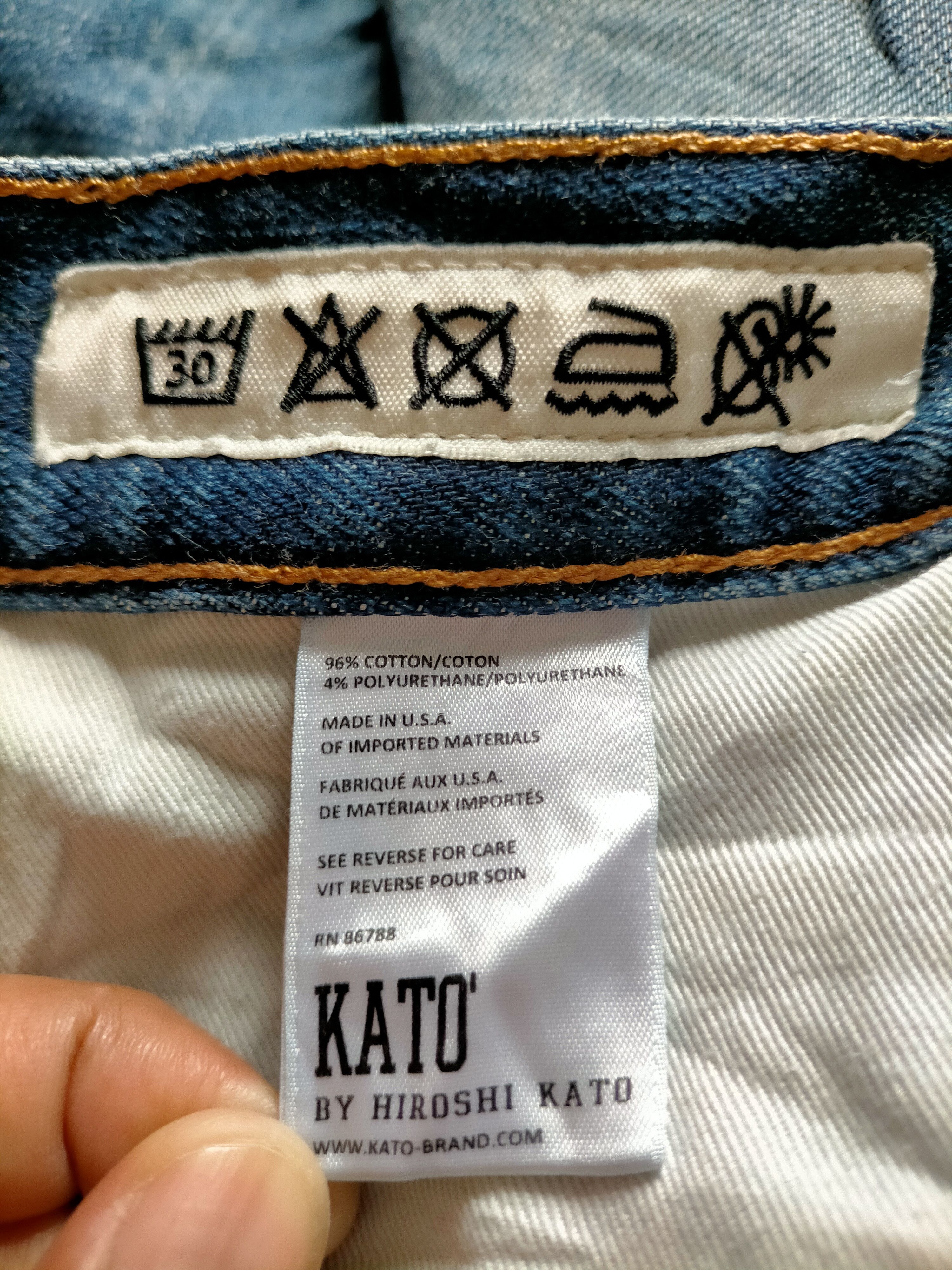 Hiroshi Kato Hiroshi Kato Denim Selvedge Slim Stretch Jeans Size US 34 / EU 50 - 24 Thumbnail
