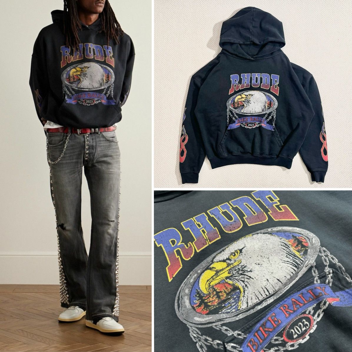 Rhude Rhude Screaming Eagle Hoodie sizeXL Size US XL / EU 56 / 4 - 1 Thumbnail
