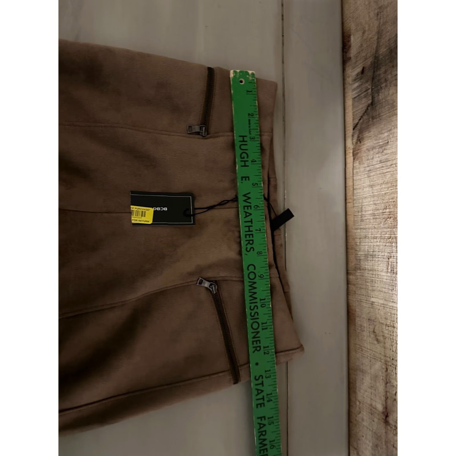 Bcbgmaxazria BCBG MAXAZRIA Jeans Flare Bell Bottom Brown Women Wide-Leg XS Size 26" / US 2 / IT 38 - 6 Thumbnail