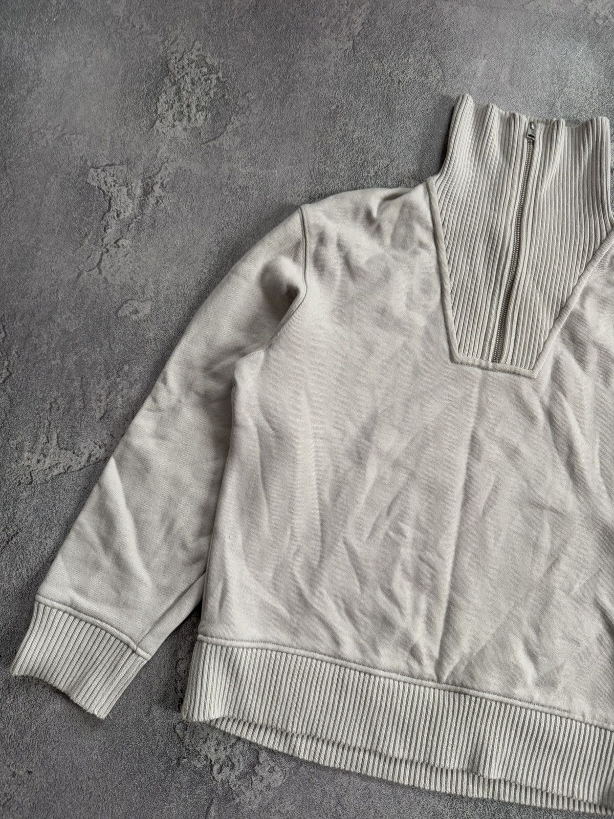 Cos × Designer COS S relaxed 1/4 zip sweatshirt turtleneck jumper pullover Size US S / EU 44-46 / 1 - 6 Thumbnail