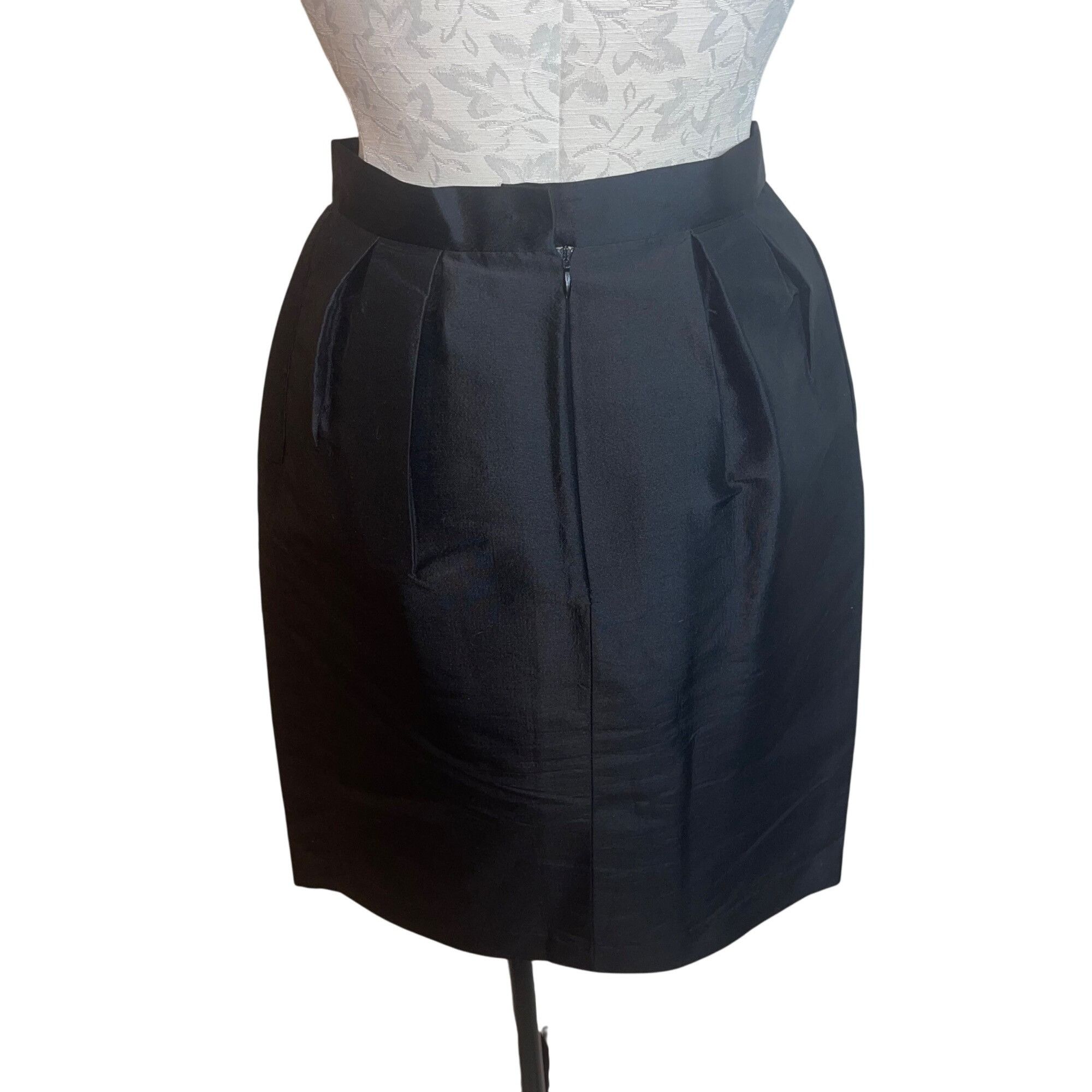 Other Poem Womens Skirt Size 34 Black Pockets High Waist Size 26" / US 2 / IT 38 - 3 Thumbnail