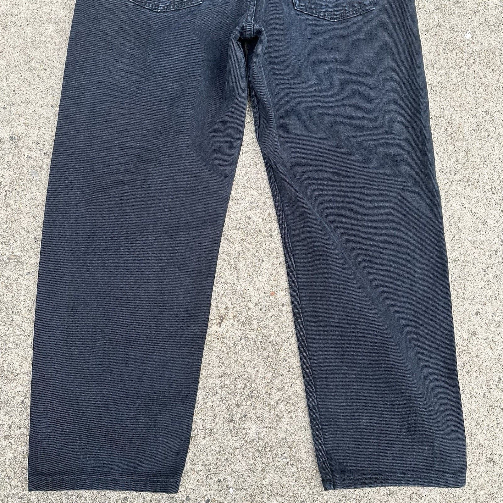 Levi's × Vintage Vintage 90s Levi’s Silvertab Black Baggy Denim Jeans 36x32 Size US 36 / EU 52 - 6 Thumbnail