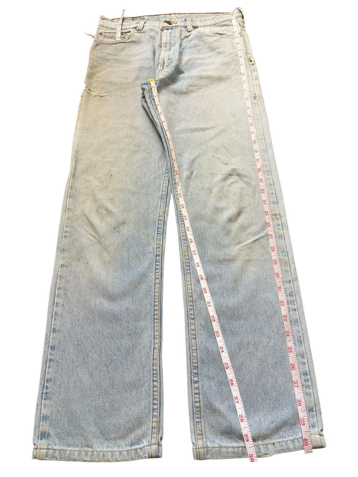 Levi's Vintage 90s Levis 515 Light Wash Distressed Jeans Size US 30 / EU 46 - 6 Thumbnail