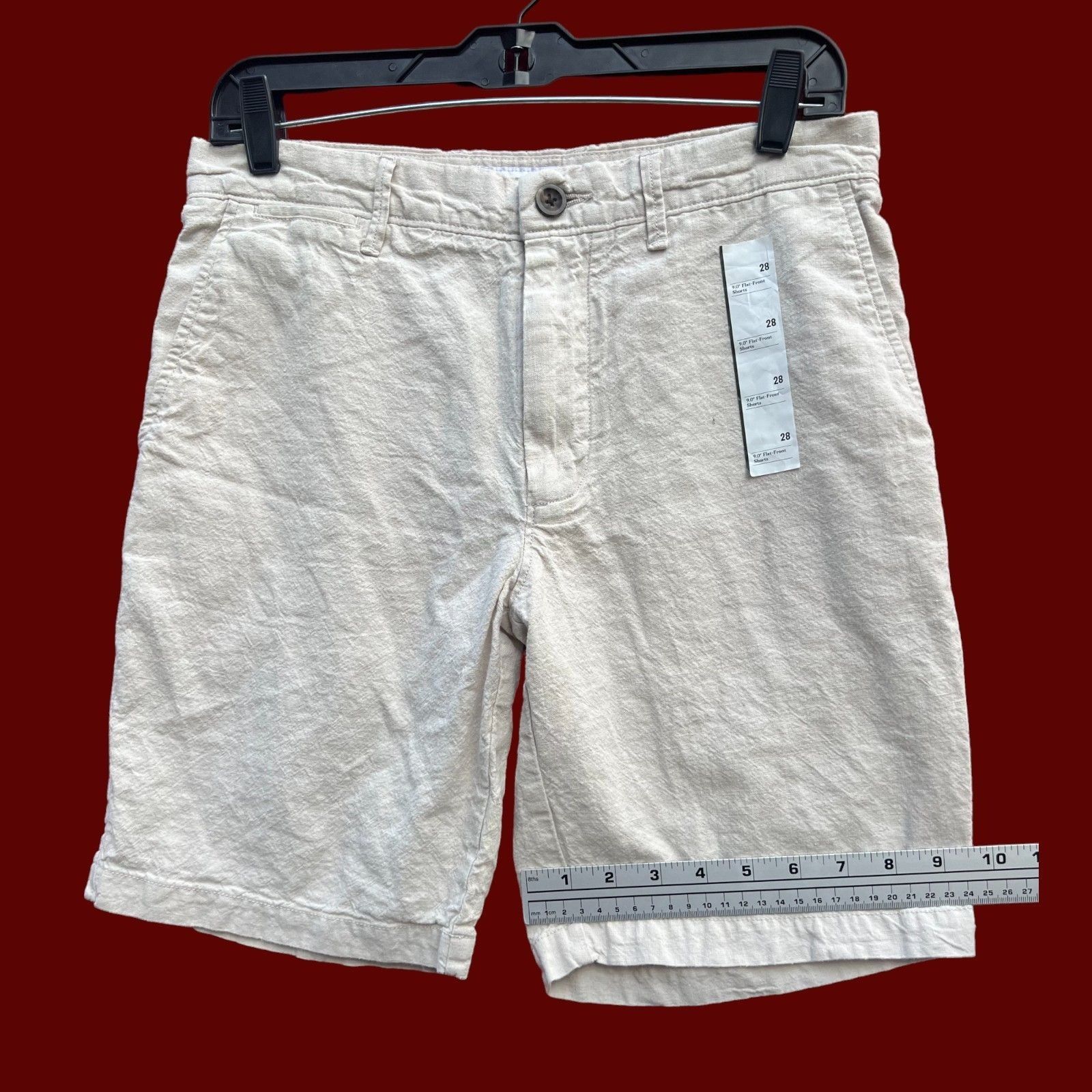 Other GoodFellow - Men's Flat Frint Short - 9" Inseam - Beige - 28 Size US 28 / EU 44 - 8 Thumbnail