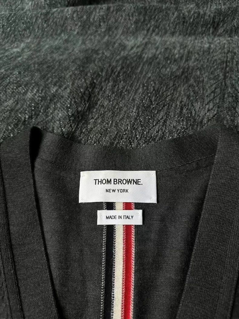 Thom Browne THOM BROWNE Back Stripe Wool Cardigan 2502-Nextarrow Size US M / EU 48-50 / 2 - 3 Thumbnail