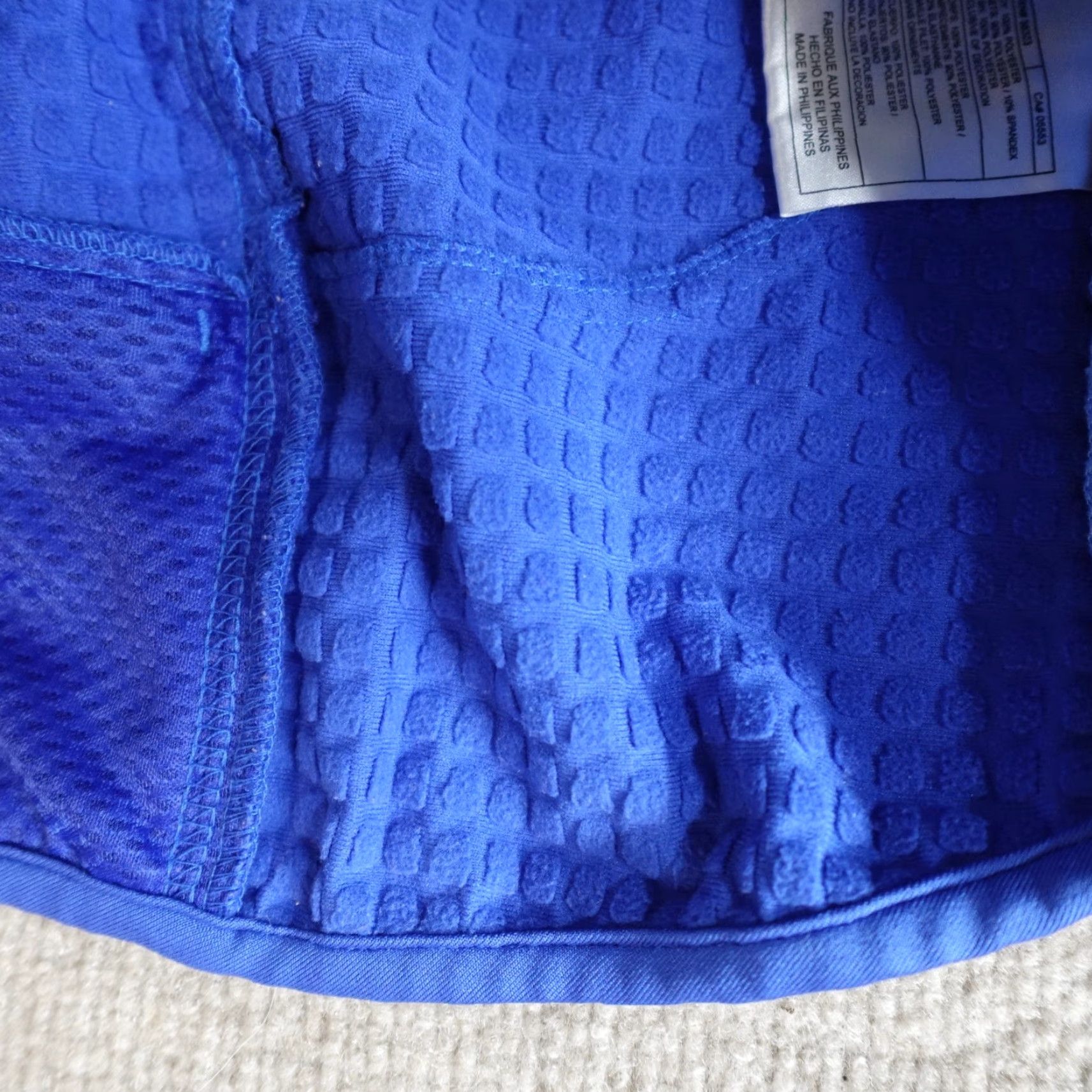 Nike Nike Womens Sweater Small Blue 1/2 Zip Sphere Thermal Waffle Pullover Mock Neck Activewear Running Womens Small Blue Nike Pullover Thermal Size S / US 4 / IT 40 - 2 Thumbnail