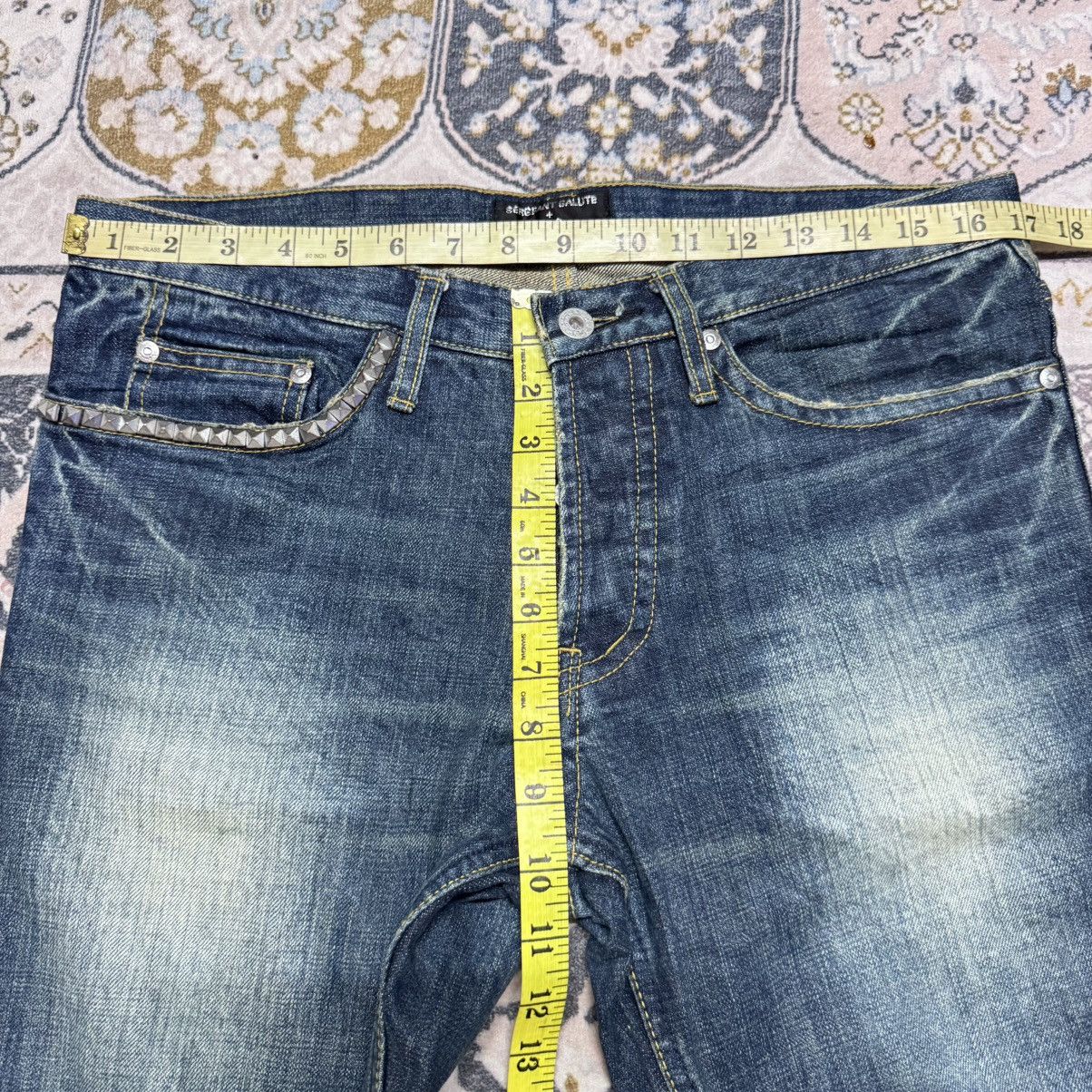 Japanese Brand Sergeant Salute + LZG Denim Flare Jeans Studded Hysteric Size US 33 - 22 Thumbnail