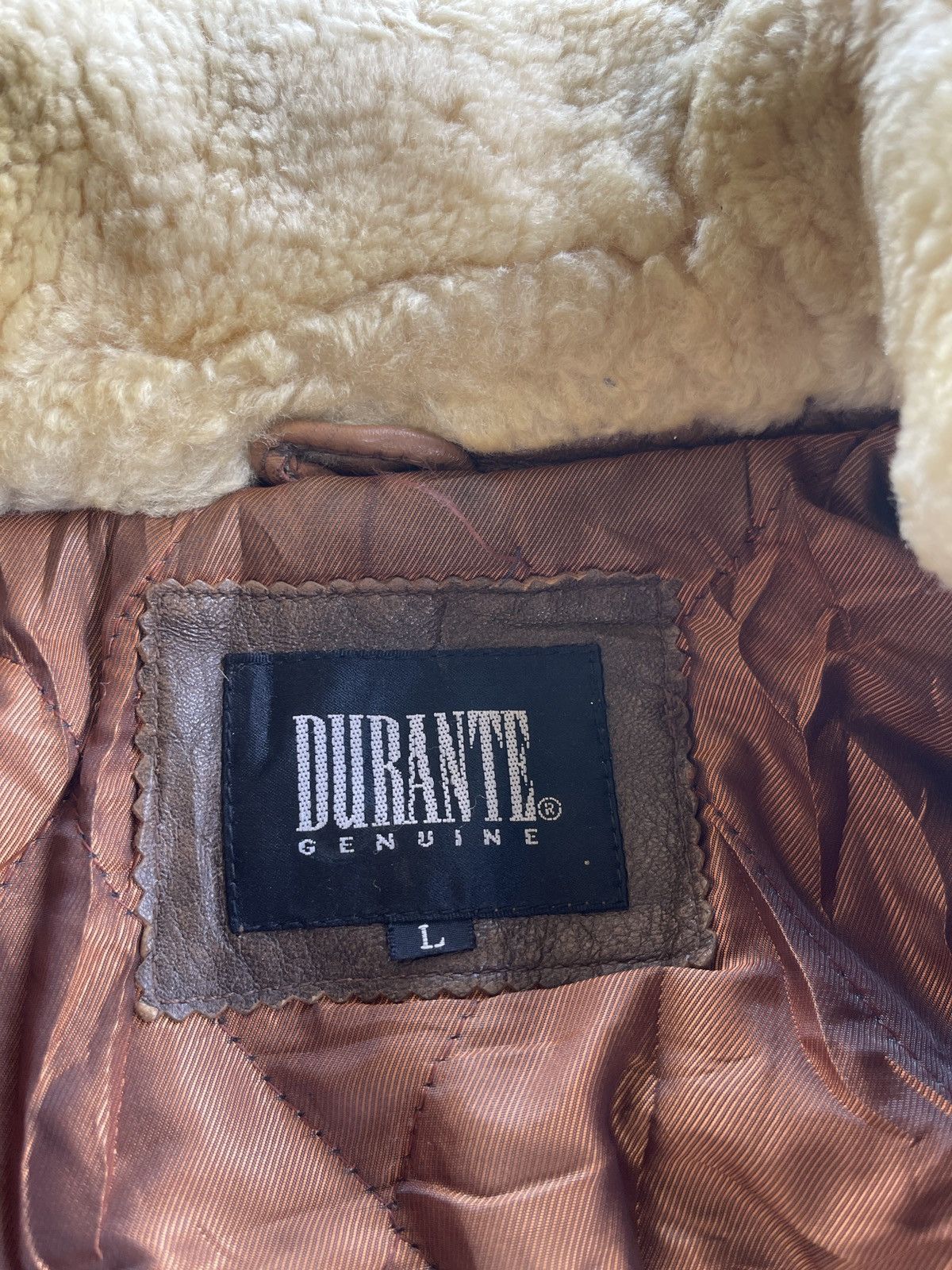 Vintage Vintage Durante Leather Flight Jacket Size US L / EU 52-54 / 3 - 19 Thumbnail