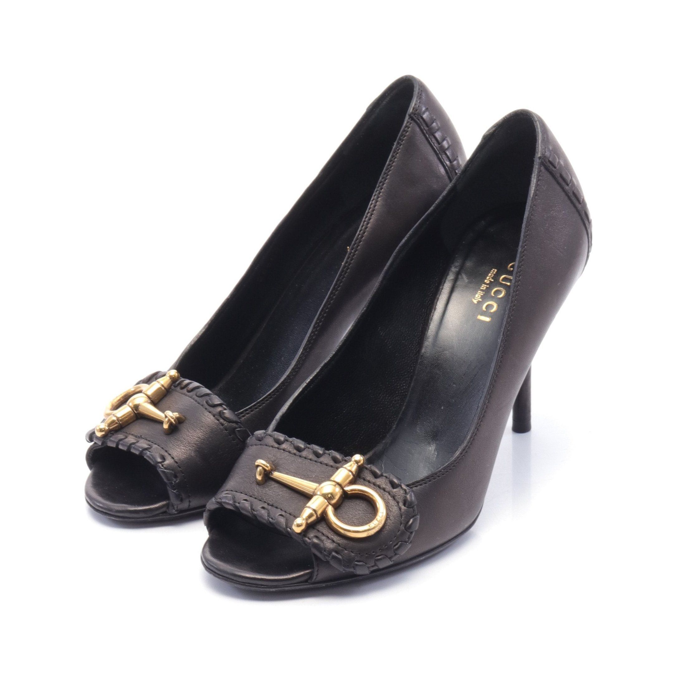 Gucci Horsebit Pumps Leather Black