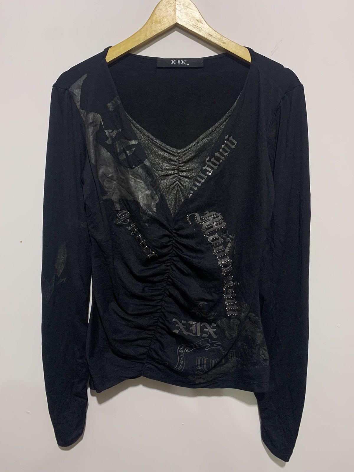 image of If Six Was Nine x Le Grande Bleu L G B Bindingofferxix-Double Layer Poem Long Sleeve Lgb Ifsix in B