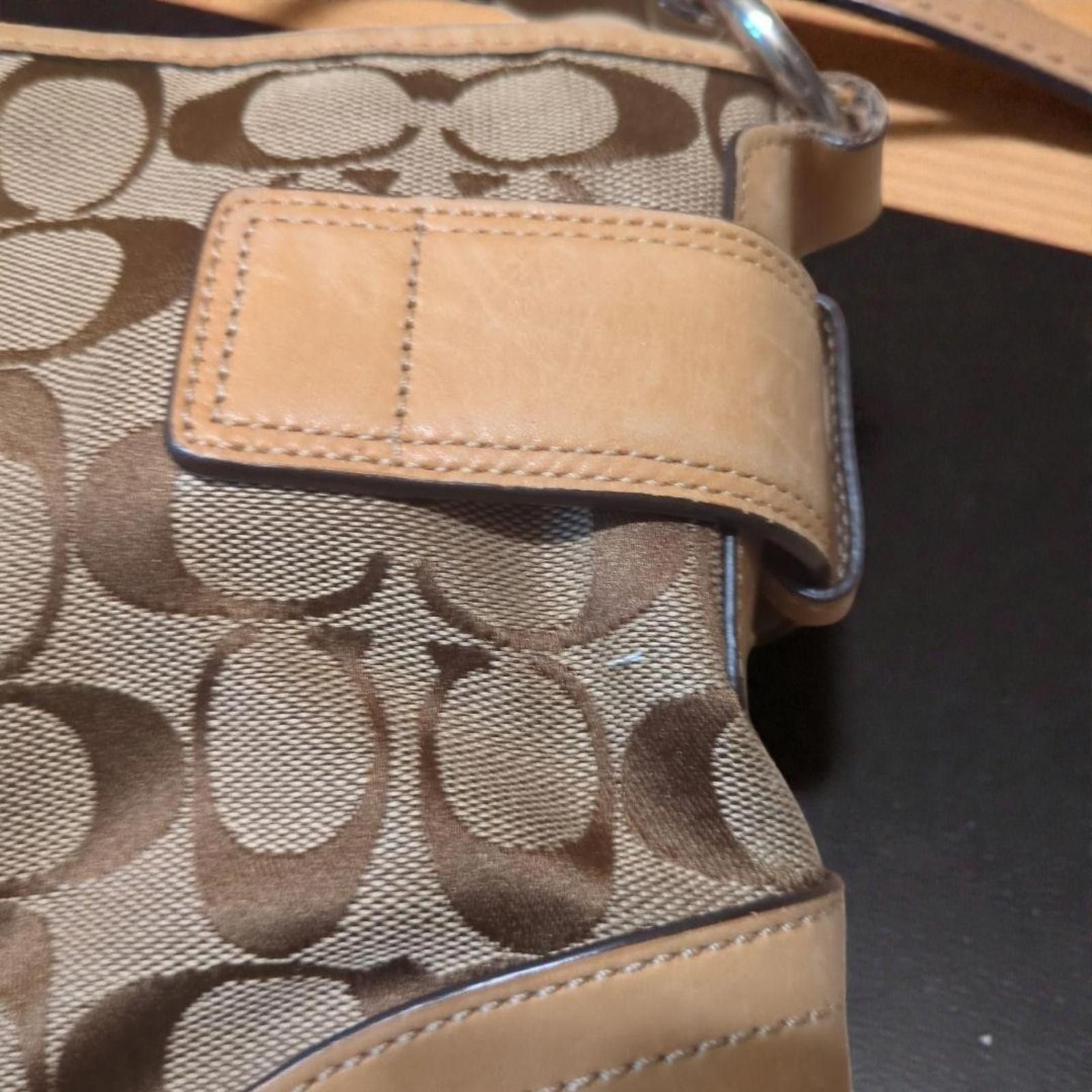 Coach - Signature Canvas and Leather Shoulder Bag