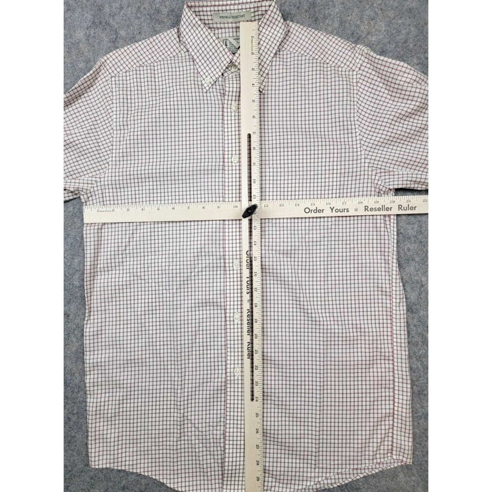 Vintage L.L. Bean Shirt Mens Small White Red Check Long Sleeve Wrinkle Resistant Button-Up Collared Shirt Mens Regular Red Check Vintage: No Size US S / EU 44-46 / 1 - 3 Thumbnail